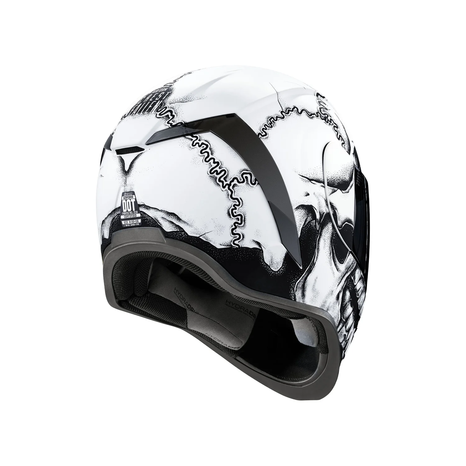 abdtech motorcycle bluetooth helmet headset GDM Ghost Motorcycle Helmet with Bluetooth Headset Matte Black / Gold & Clear / X-Large