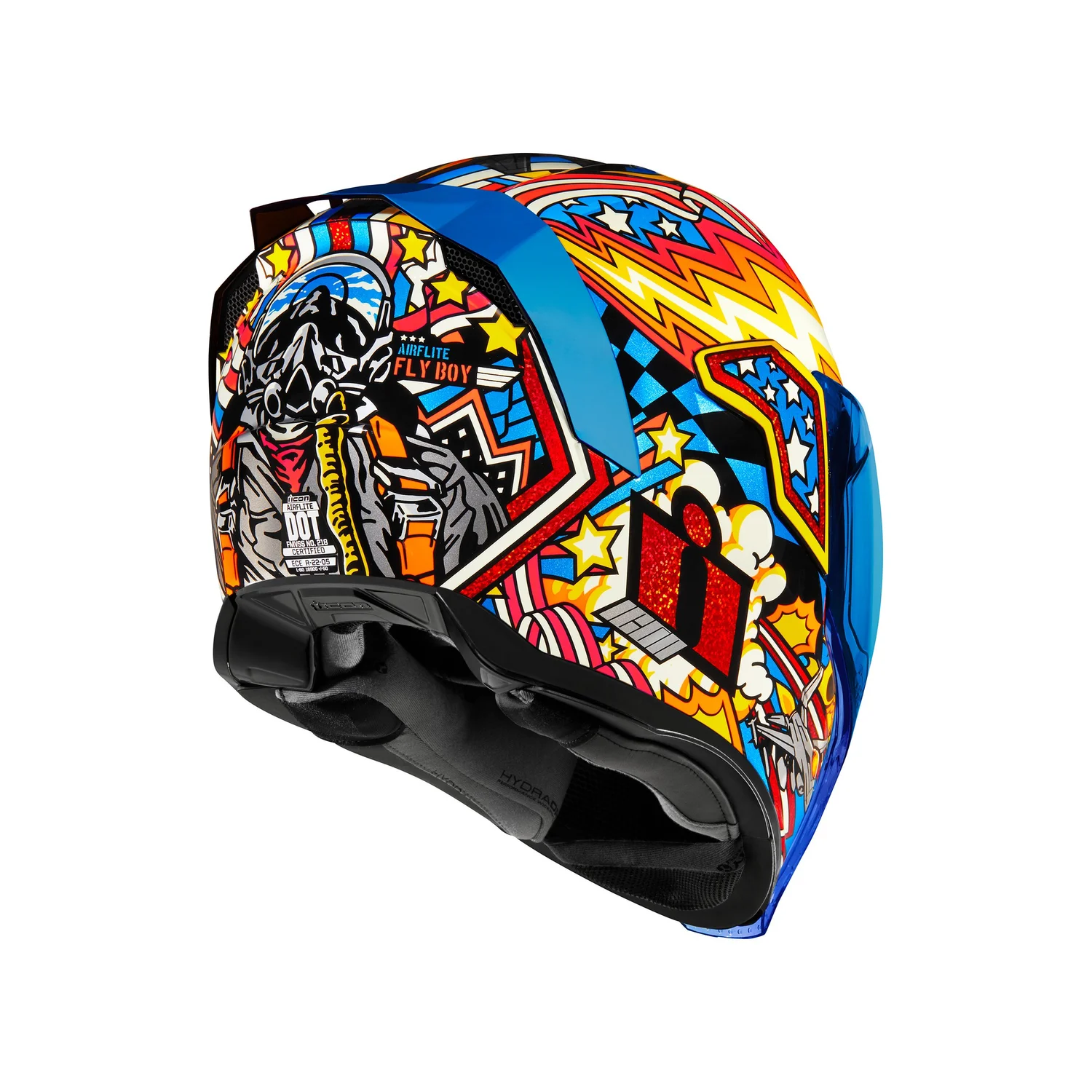 icon airflite full face fighter pilot style helmet Airflite Flyboy — Ride Icon