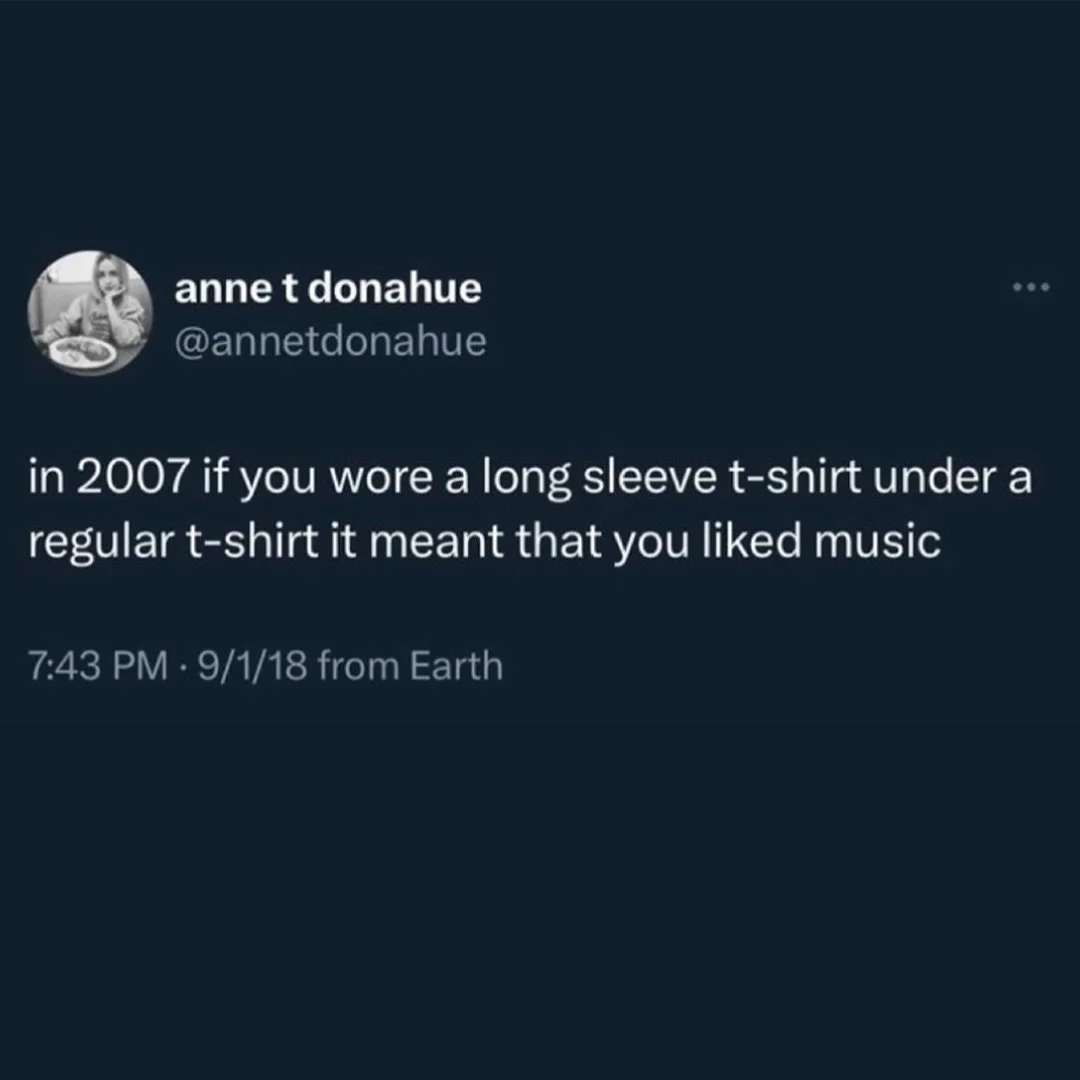 long sleeve shirt under short sleeve shirt/the ipod commercial mix