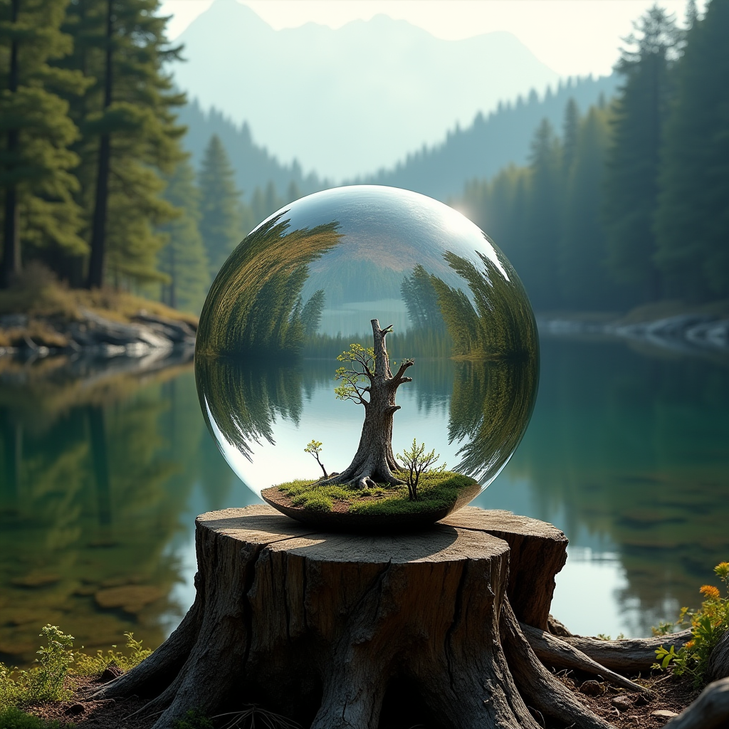 CGDream AI Create An Image Of A Large Transparent Sphere On A (2).png