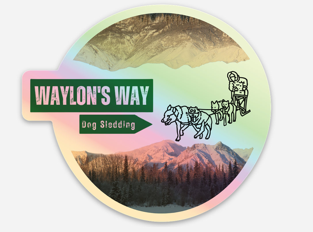 Sled Sunrise Sticker