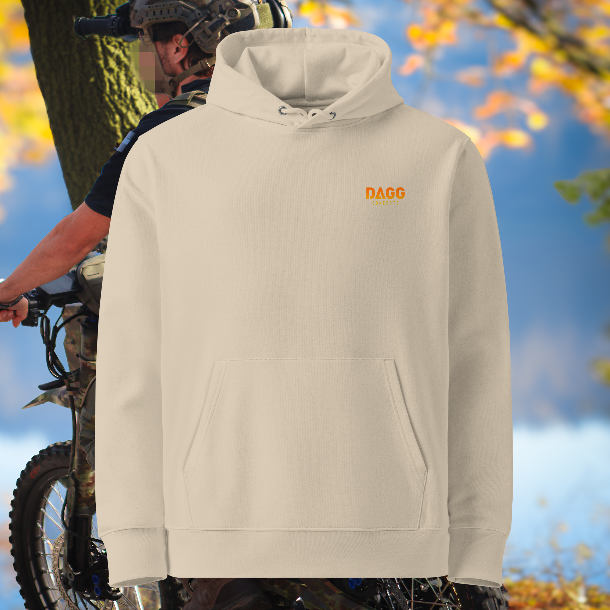 unisex-essential-eco-cruiser-2.0-hoodie-desert-dust-front-6ab66f233ef02.png