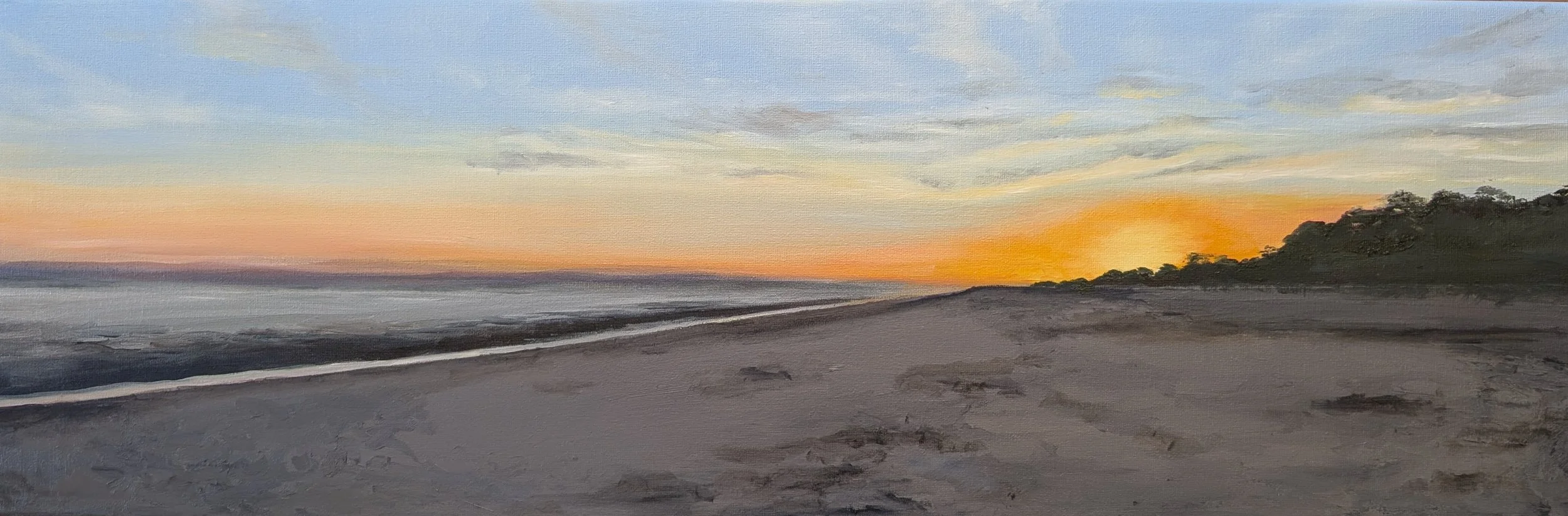 Atlantic Sunset
12"x36"
oil on canvas
unframed
