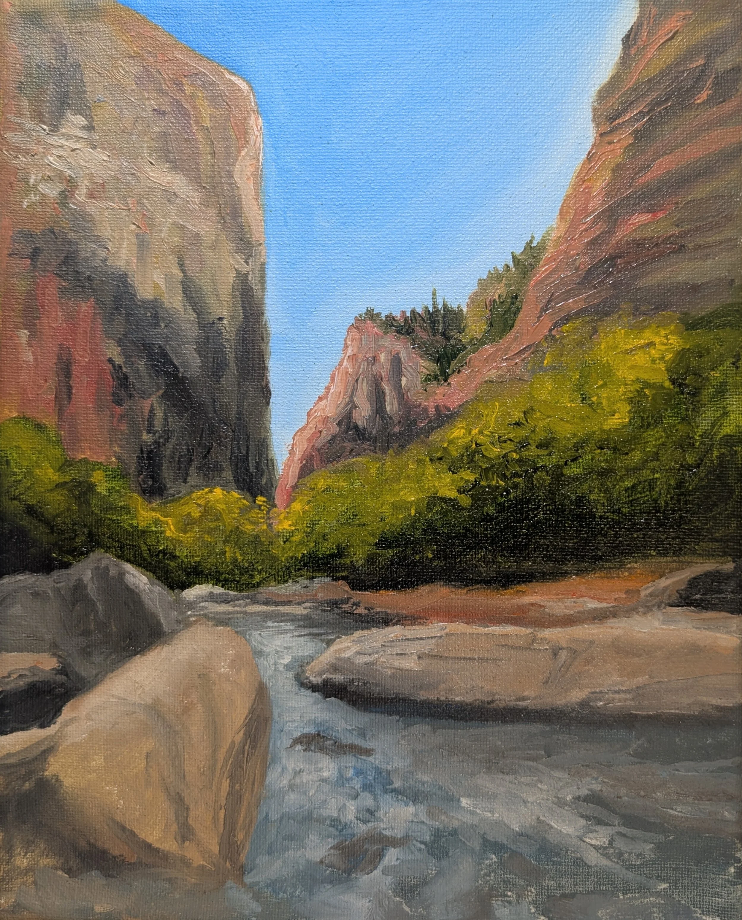 Zion in Autumn
8"x10"
oil on canvas
unframed