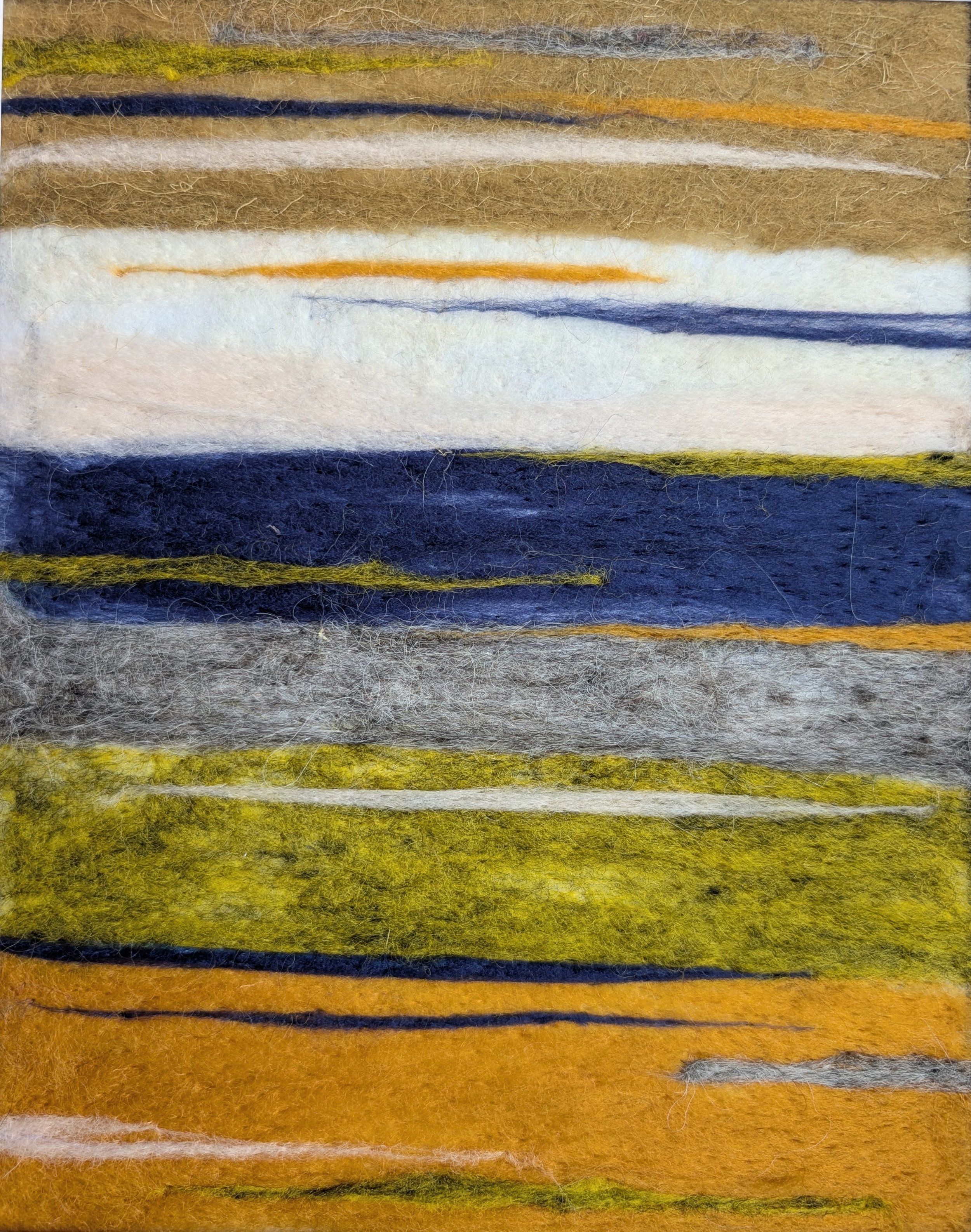 Color Blocks 3
8"x10"
wool on felt
white mat, unframed