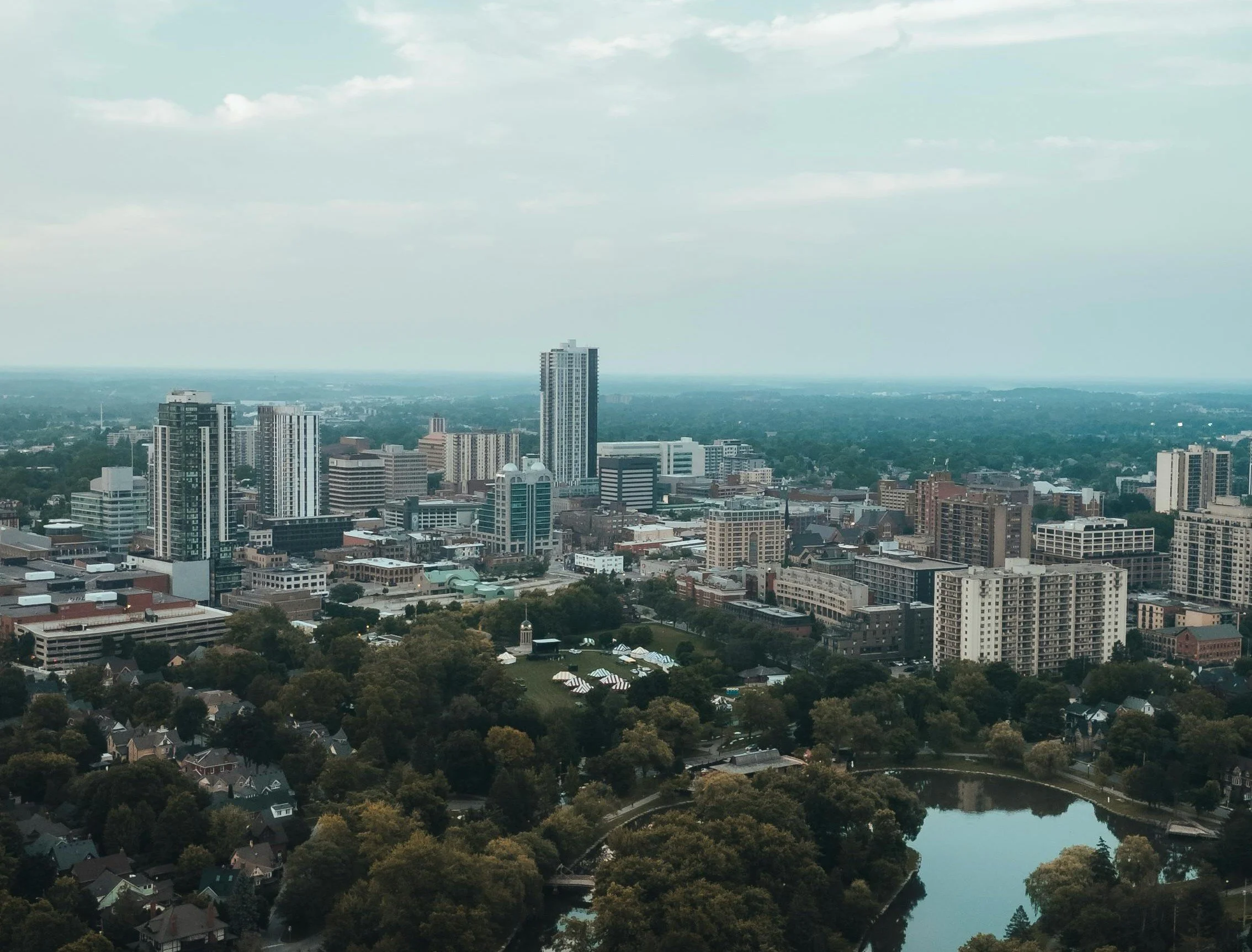 View of Kitchener and Waterloo