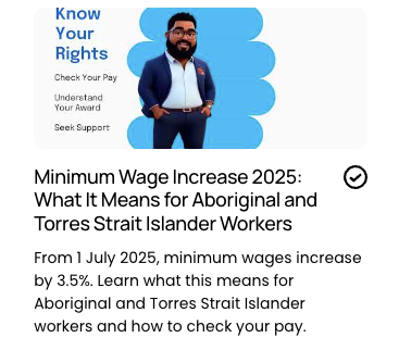 Minimum Wage Increase 2025: What It Means for Aboriginal and Torres Strait Islander Workers