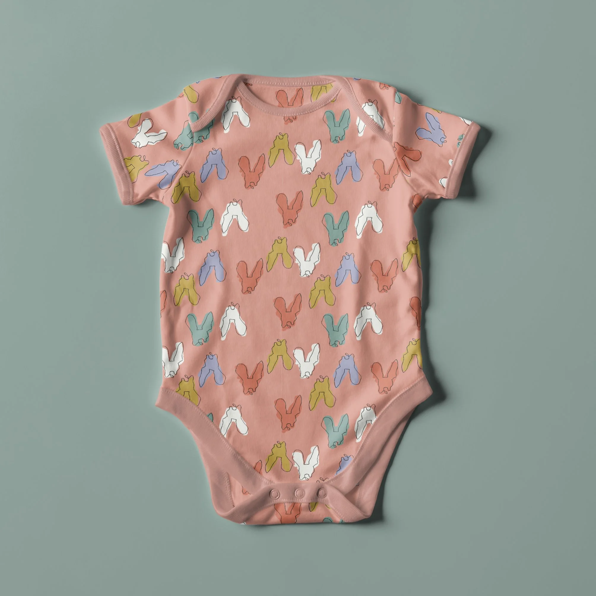 Bentley the Frenchie pink onesie