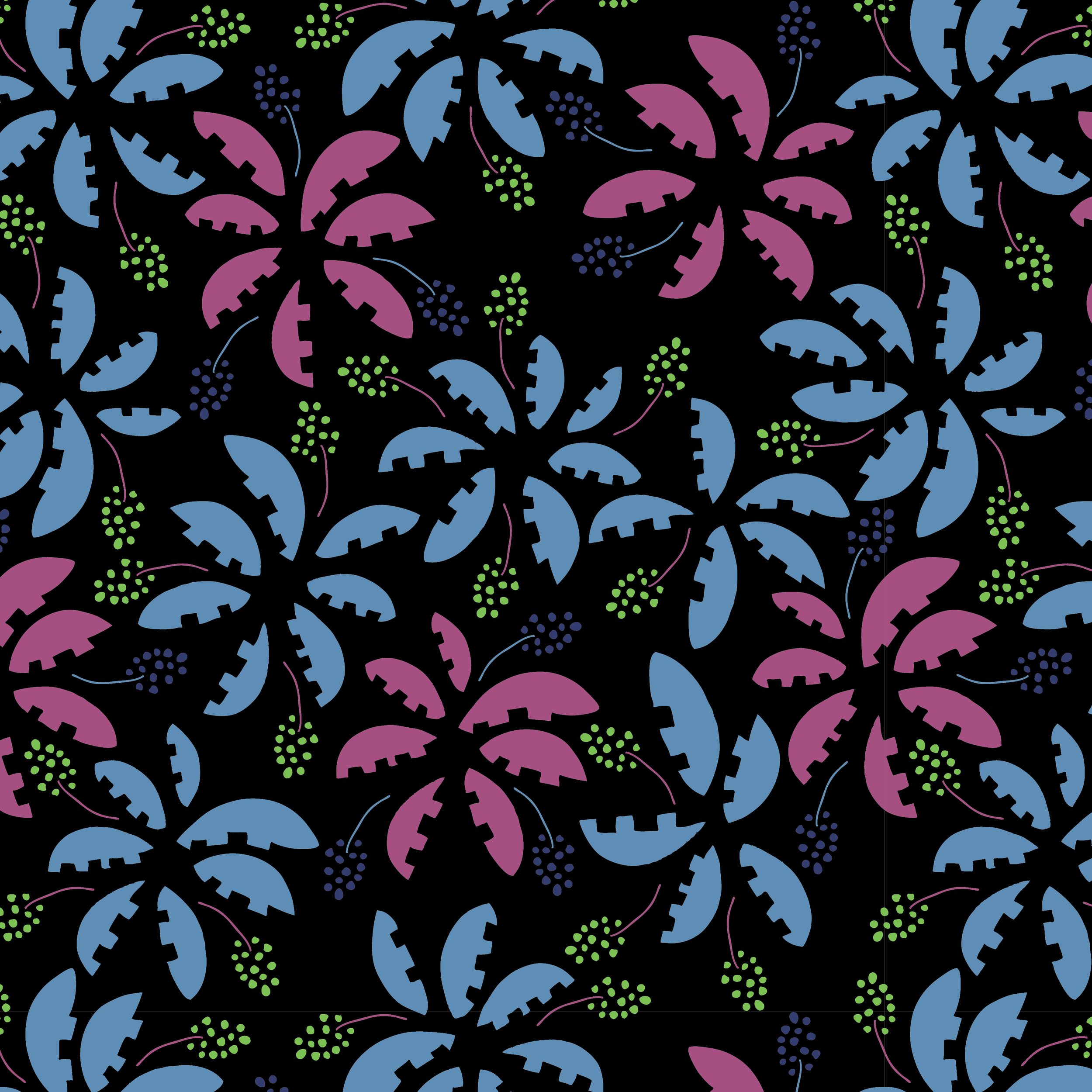 Palm Spiral, black