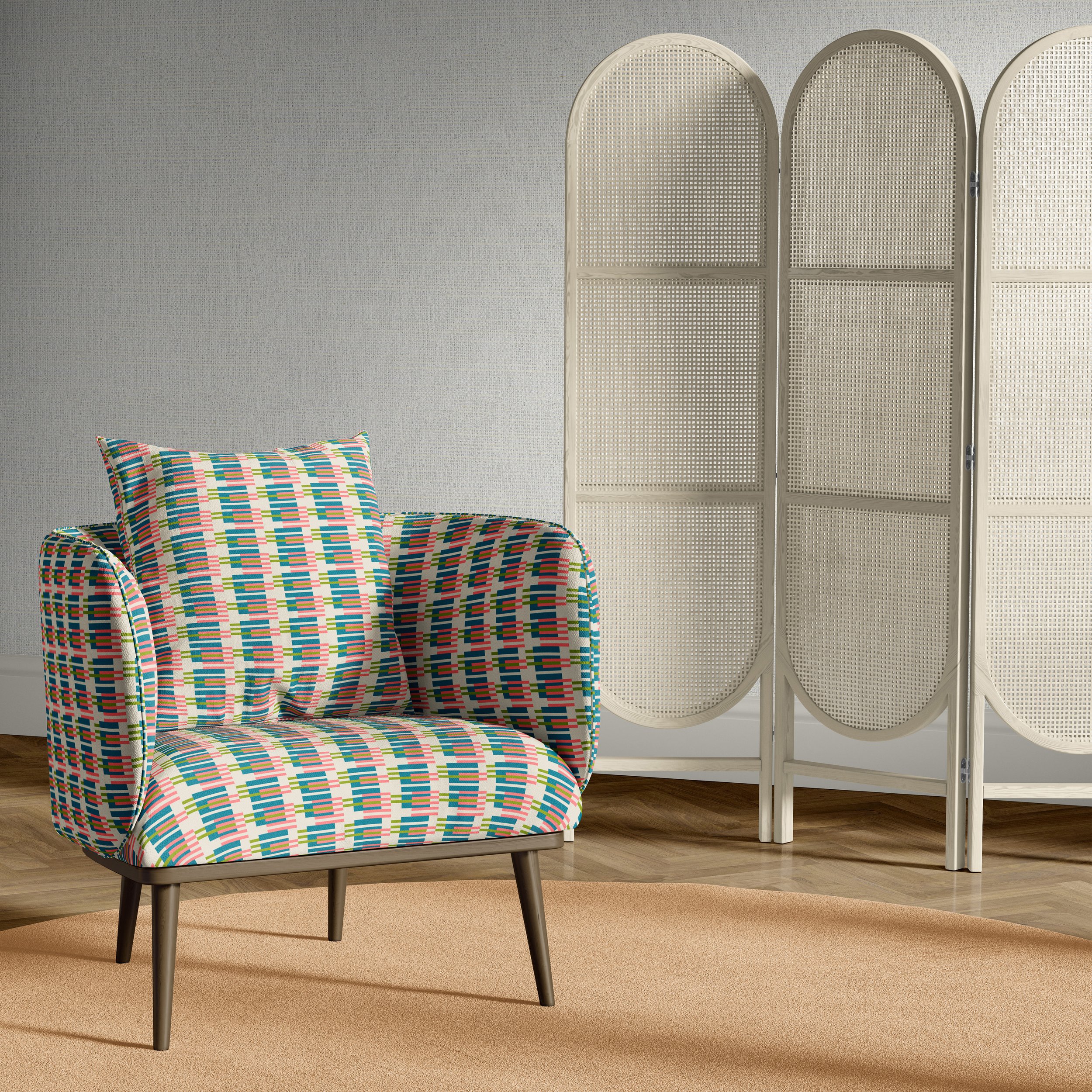See Ya Ladder stripe chair upholstery