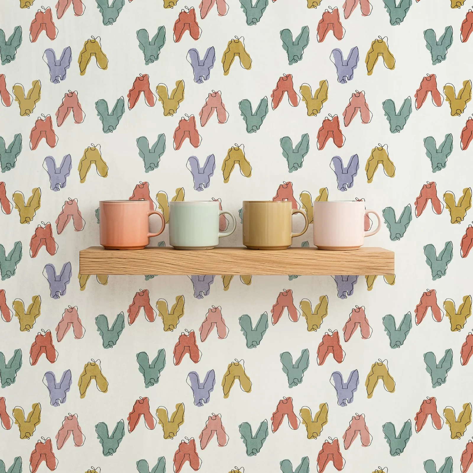 Bentley the Frenchie kitchen wallpaper