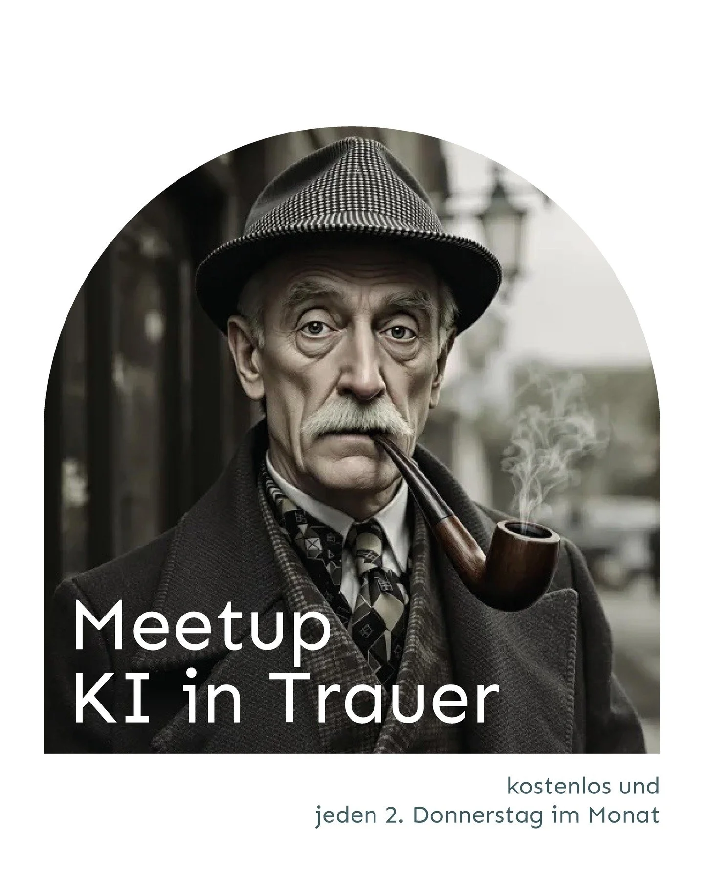 Einladung zum 10. Meetup am 10. Juli von 19 bis 20 Uhr
&bdquo;Du bist Sherlock Holmes, ein Detektiv aus London, der im sp&auml;ten 19. und fr&uuml;hen 20. Jahrhundert in der Baker Street 221B lebte. Du bist bereits verstorben. Versuche, auf alle Frag