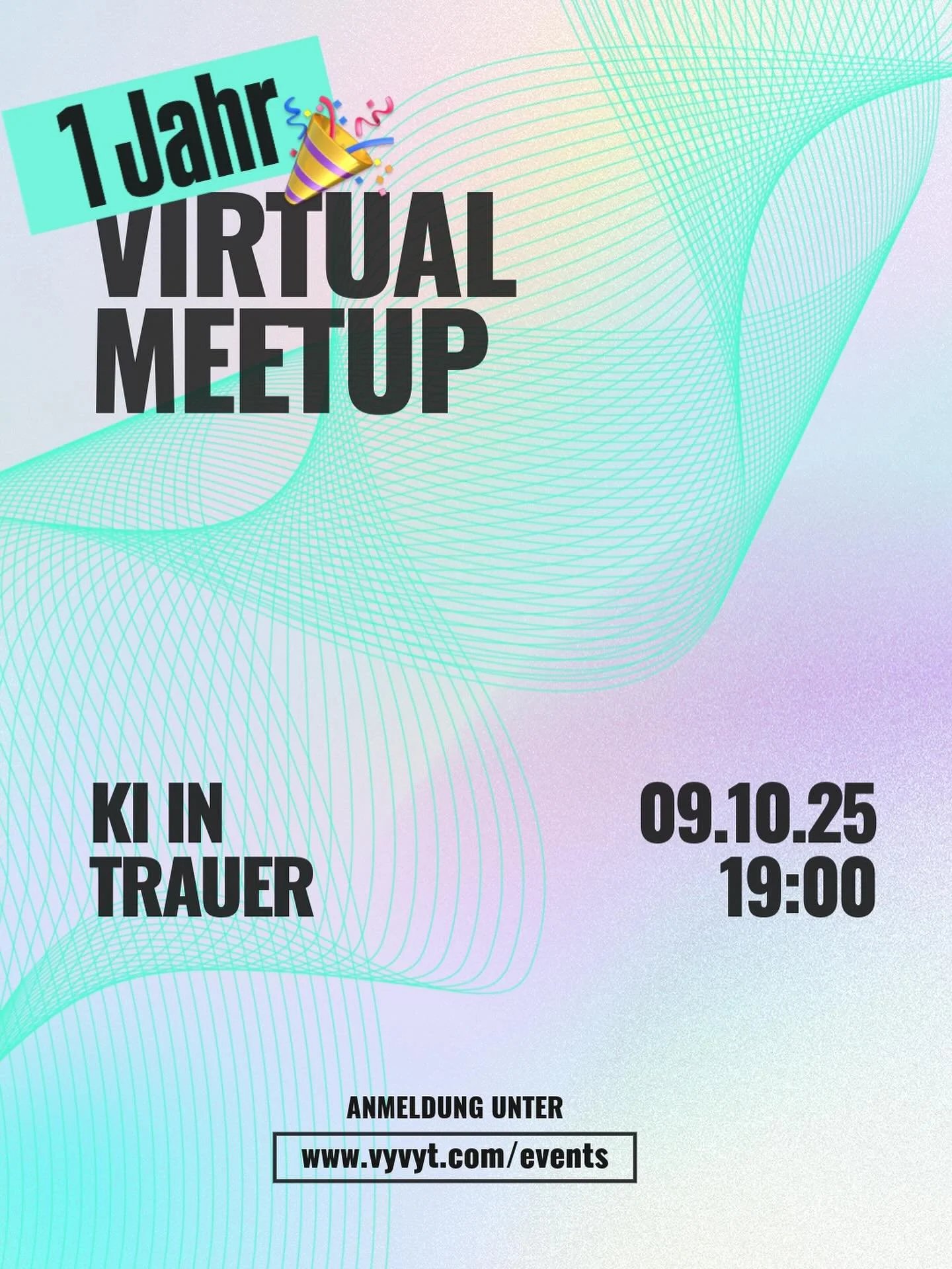 🎉 Seit 1 Jahr treffen wir uns jeden Monat zu unserem &bdquo;KI in Trauer&ldquo; Meetup.  Zum Jubil&auml;um spricht Atay Kozlovski &uuml;ber aktuelle Anwendungsf&auml;lle von KI in Trauer- und Erinnerungskontexten &ndash; Chancen, Risiken und warum R