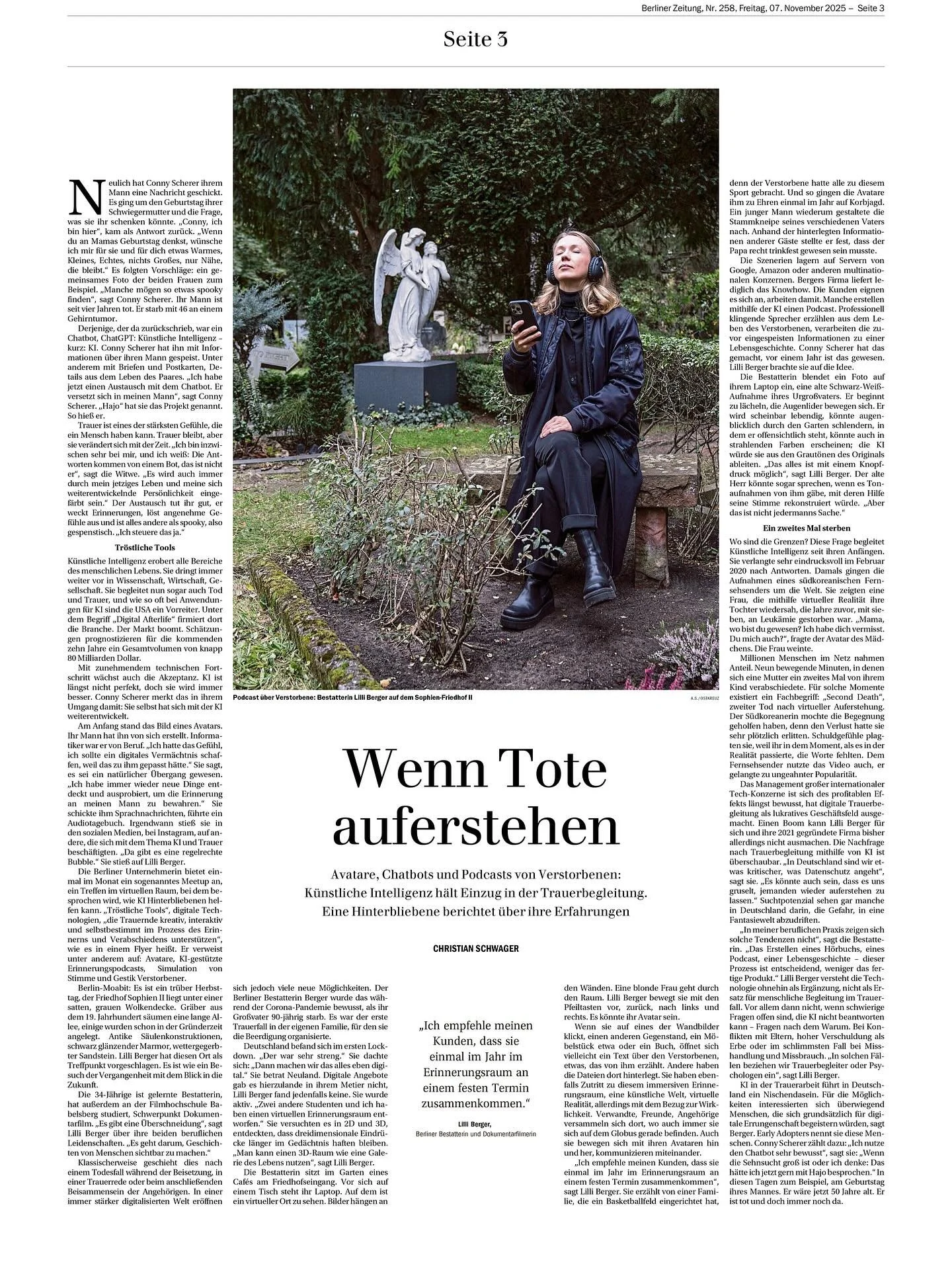 Mit Conny von @trauer_mitten_im_leben_ und ich, @lilli.veneta haben uns vor 3 Jahren auf der Trauerwoche der @trauer_taskforce in einem virtuellen @erinnerungs_raum kennengelernt. Heute erstellt sie selbst virtuelle R&auml;ume und begleitet Trauernde