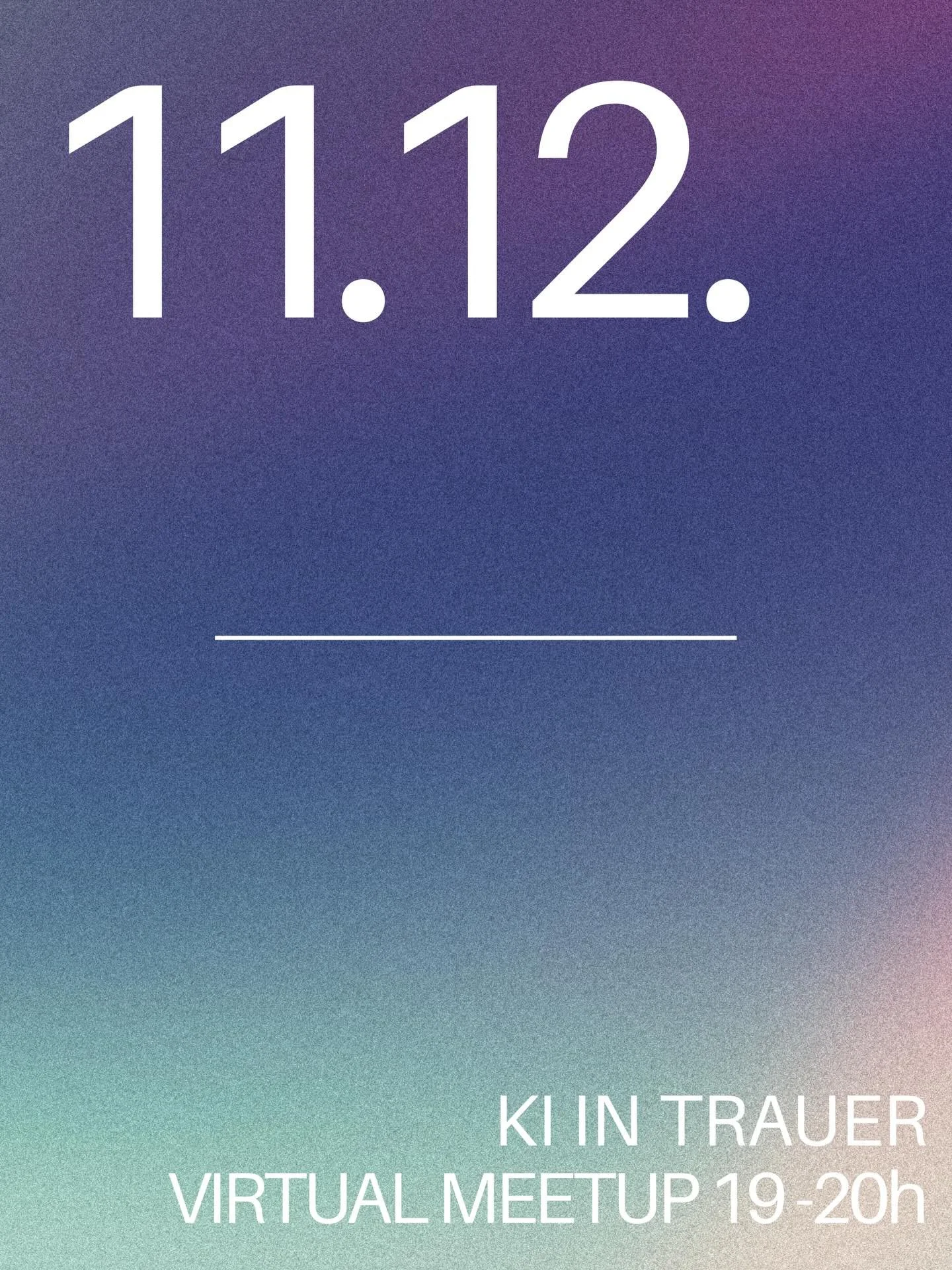 Was h&auml;ltst du von der Auferstehung von Toten durch KI? Komm zu unserem n&auml;chsten Meetup und diskutiere mit! Save the Date f&uuml;r das 14. Meetup &bdquo;KI in Trauer&ldquo;. 

Jeder ist willkommen! Das Meetup ist &ouml;ffentlich, kostenlos u