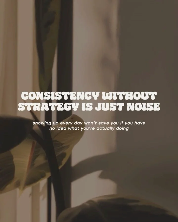 💣&nbsp;consistency without strategy is just noise 💣

look, you&rsquo;re doing the thing&mdash;showing up, posting, checking all the boxes everyone told you to check. but without strategy? you&rsquo;re basically yellowing into the void and hoping so