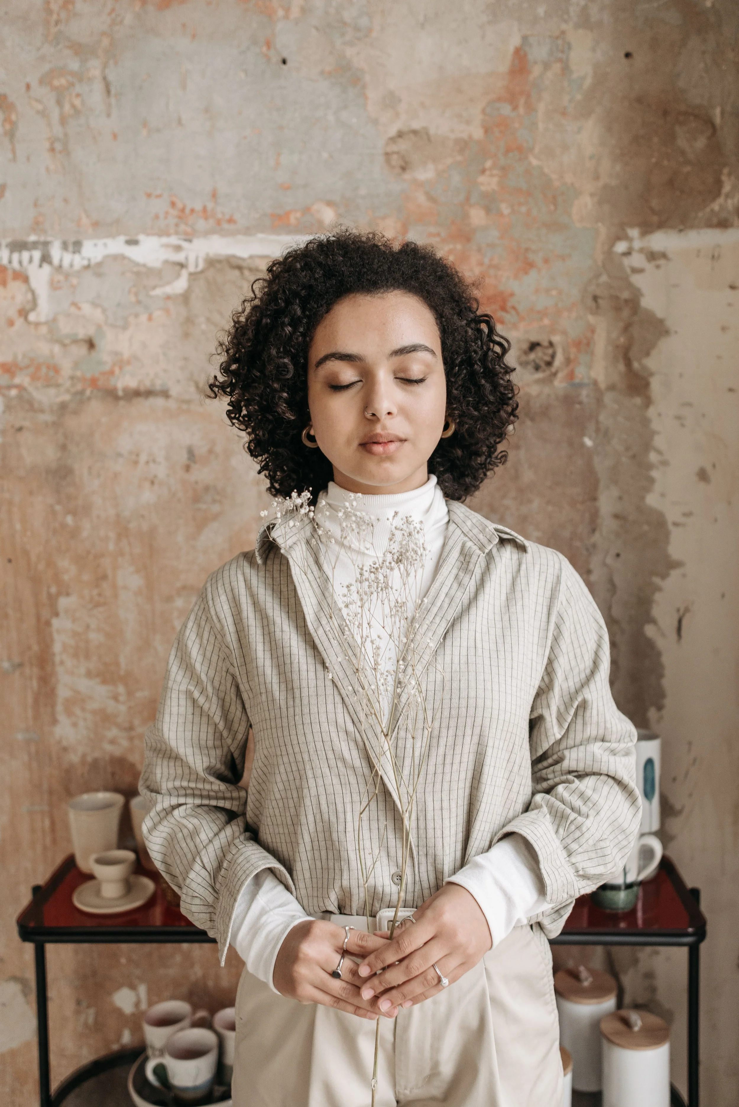 Woman in quiet reflection representing integration after EMDR intensive trauma processing in the DMV