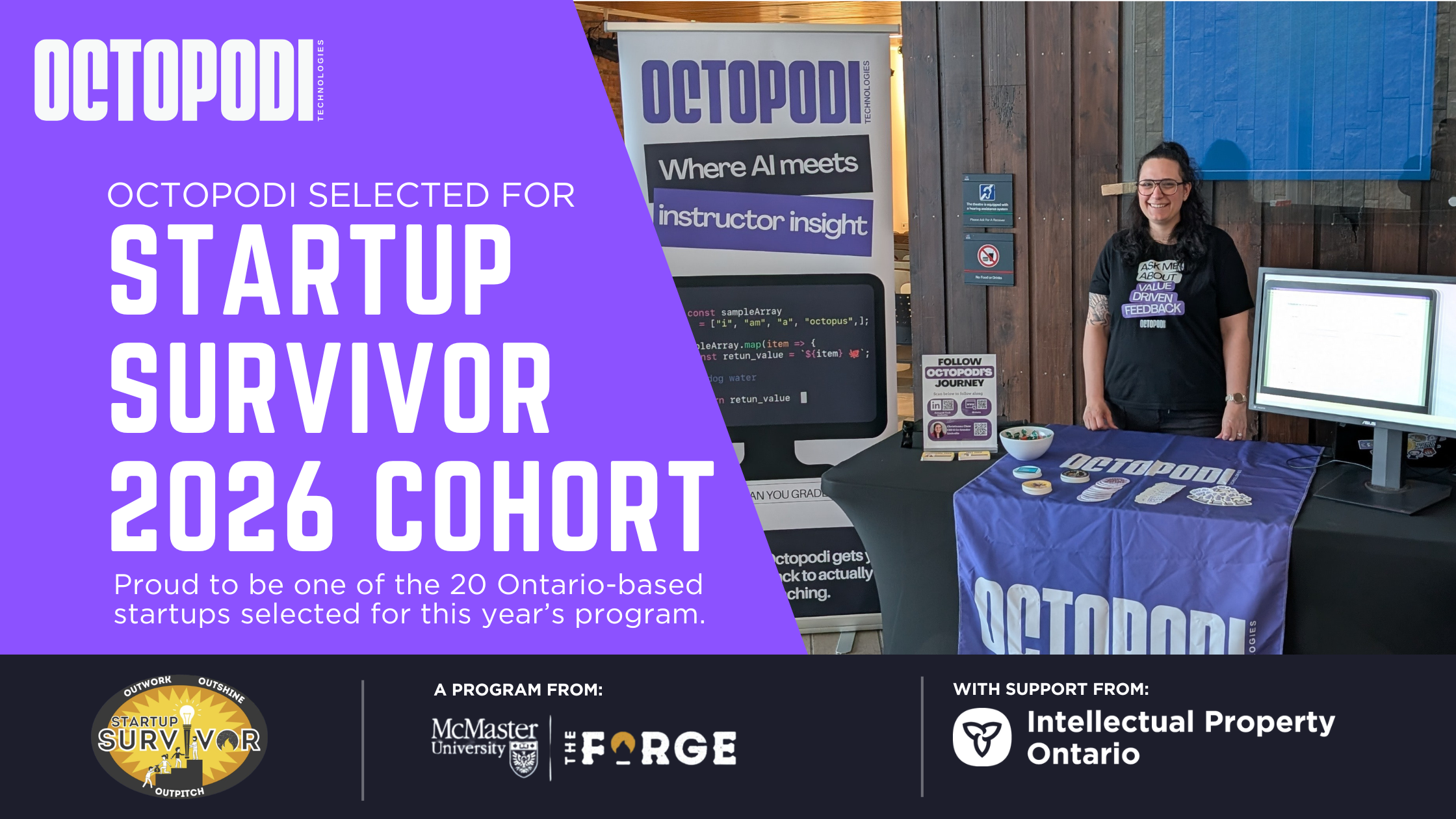 Octopodi Selected for Startup Survivor 2026 Cohort