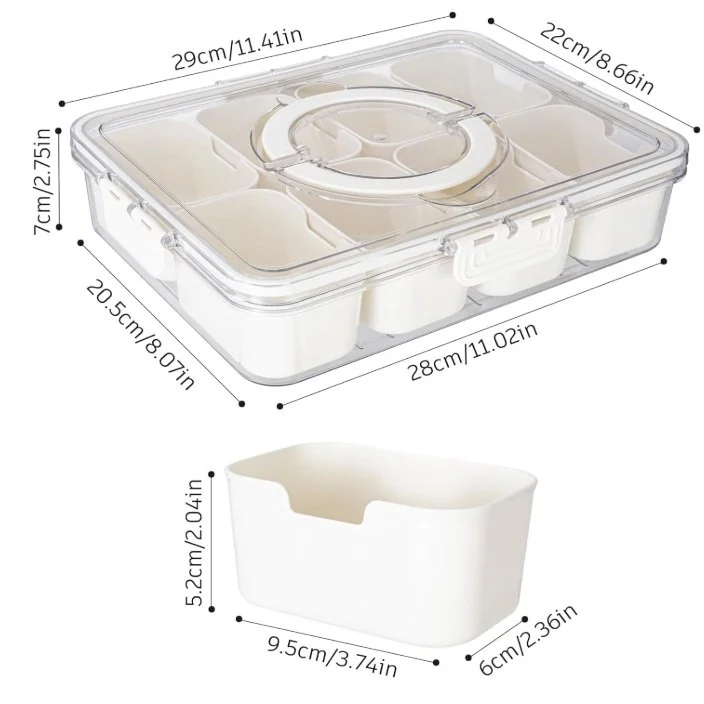 Divided Serving Container