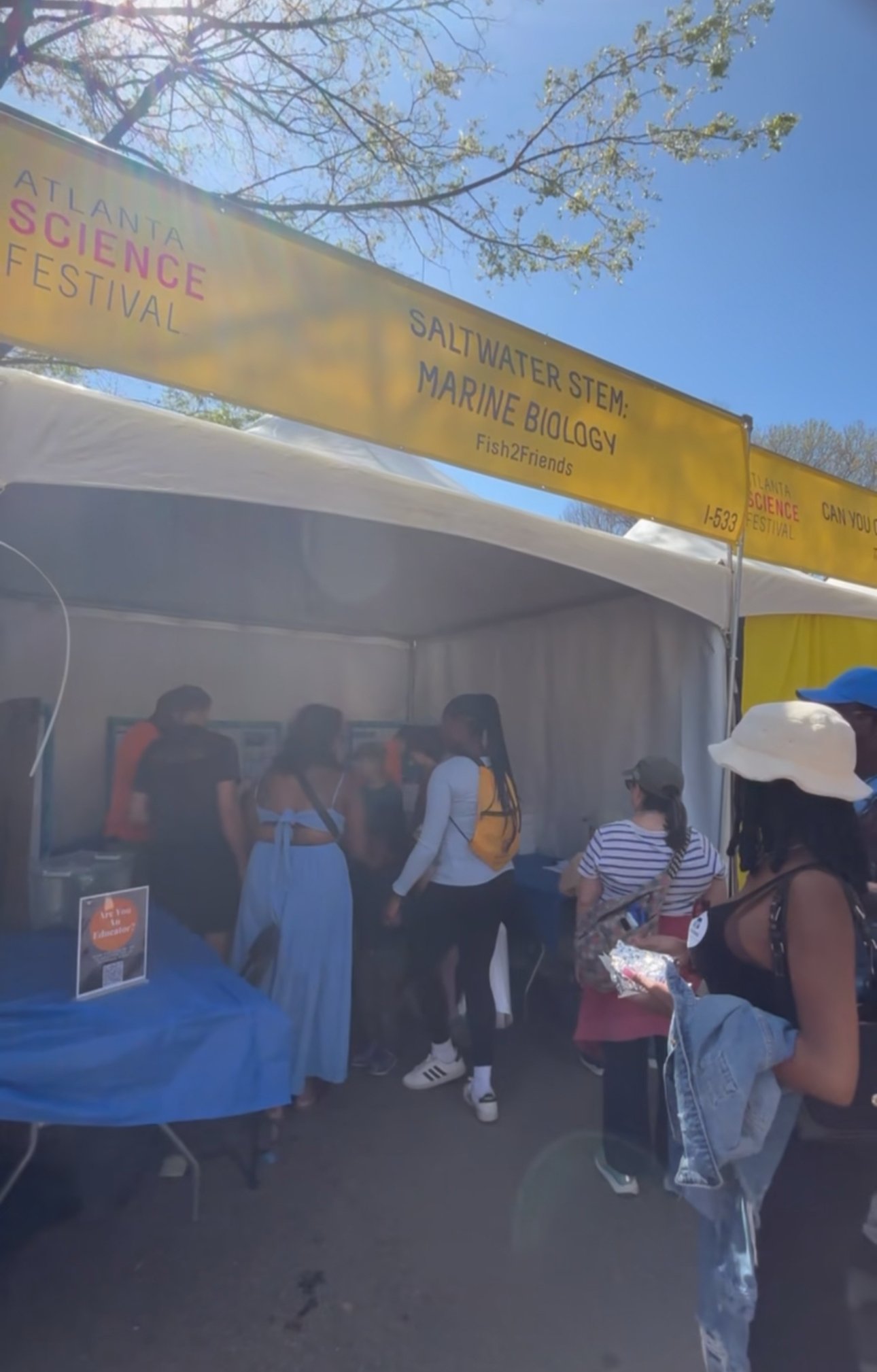 Fish2Friends booth @ Atlanta Science Festival 2025