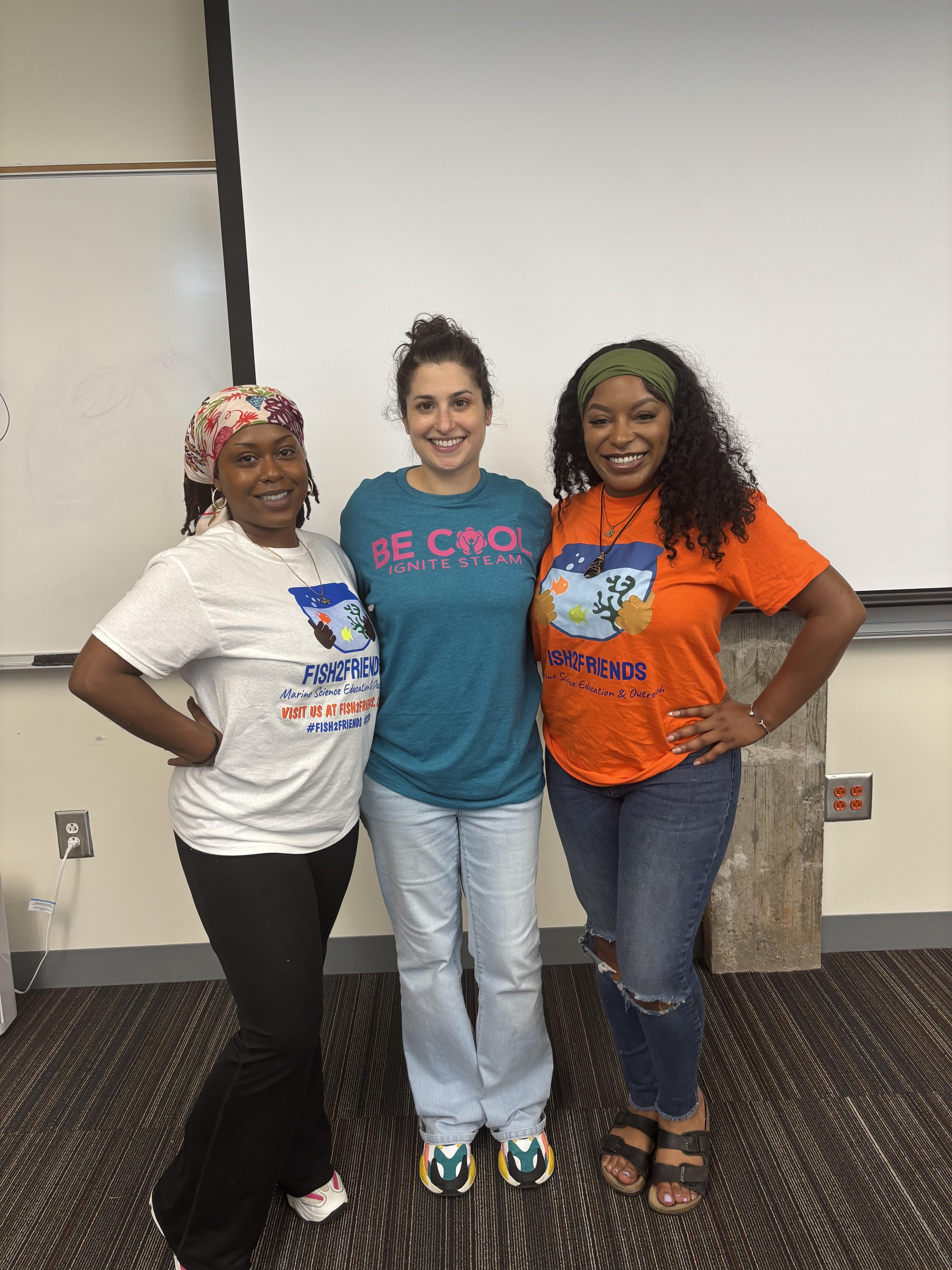 Ms. Sara and Ms. Arin with the founder of Cool Girls Inc.
