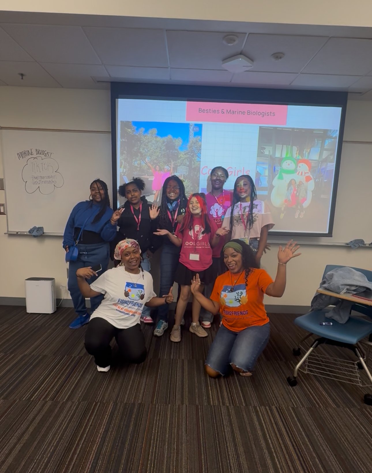 Picture time with Cool Girls Inc. @ Agnes Scott College