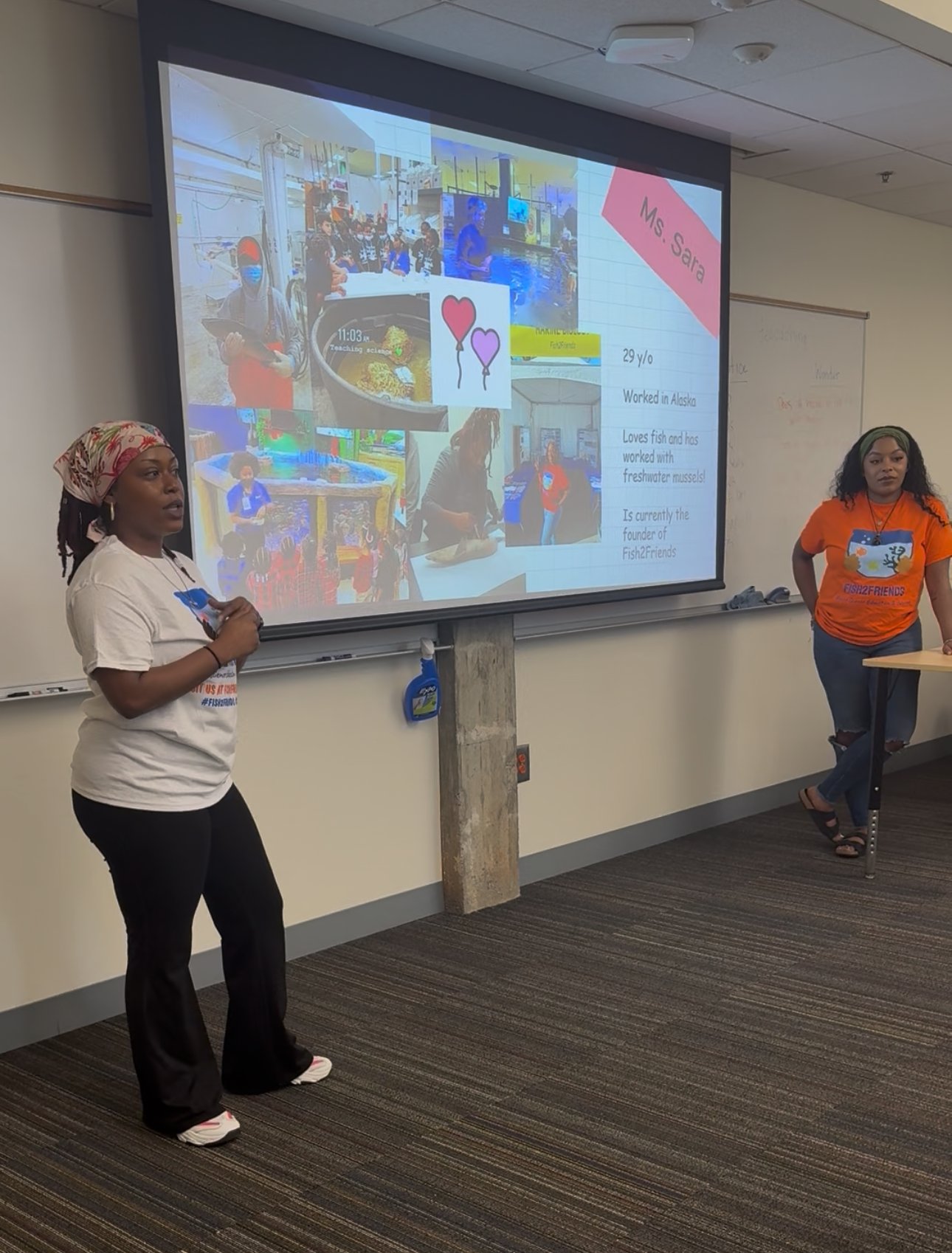 Ms. Sara introducing herself to Cool Girls Inc.