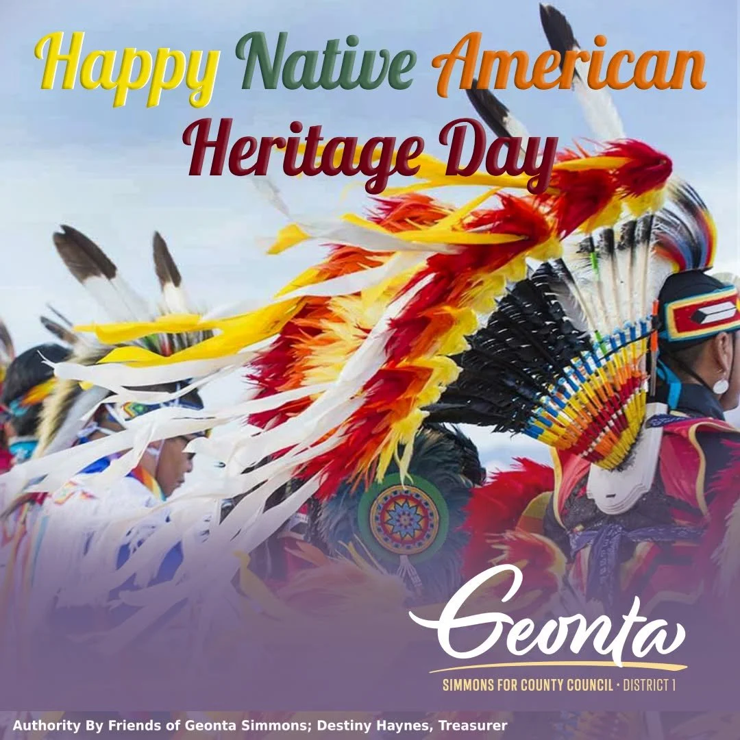Happy Native American Heritage Day! Today we honor the history, culture, and resilience of Indigenous peoples. #GoWithGeonta 💛💜