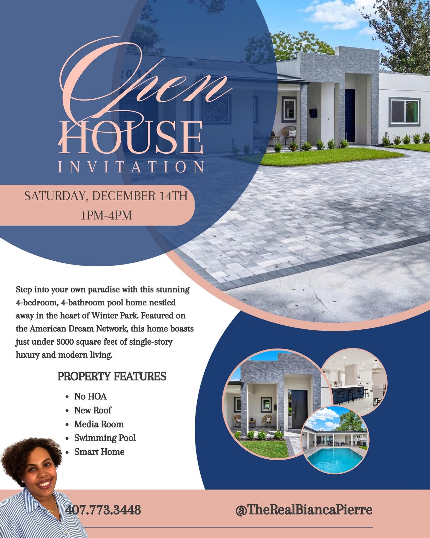 🏡 Open House Alert! 🏡 
📅 Tomorrow, 1-4 PM
📍 2015 Summerfield Rd, Winter Park, FL 32792

✨ Discover luxury living at its finest in this fully renovated gem!

🔑  PROPERTY HIGHLIGHTS:
&bull; 🛏️ 4 spacious bedrooms | 🛁 4 luxurious bathrooms 
&bull