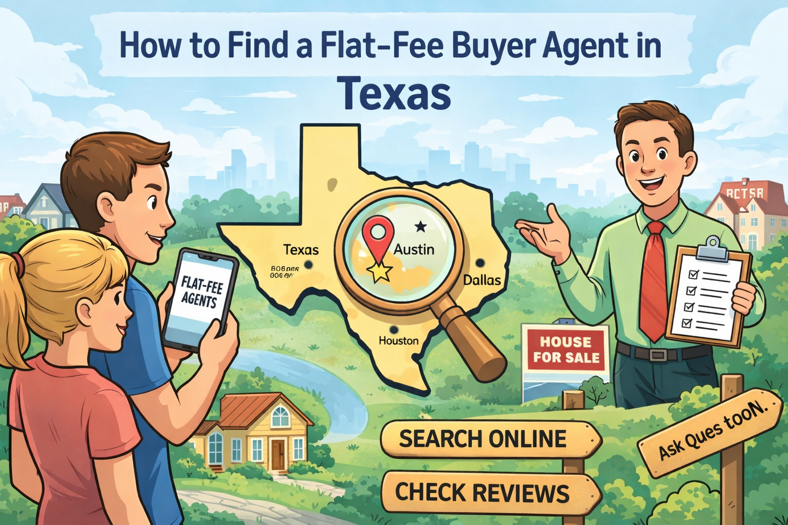 How to Find a Flat-Fee Buyer Agent in Texas (Complete Guide for Homebuyers)