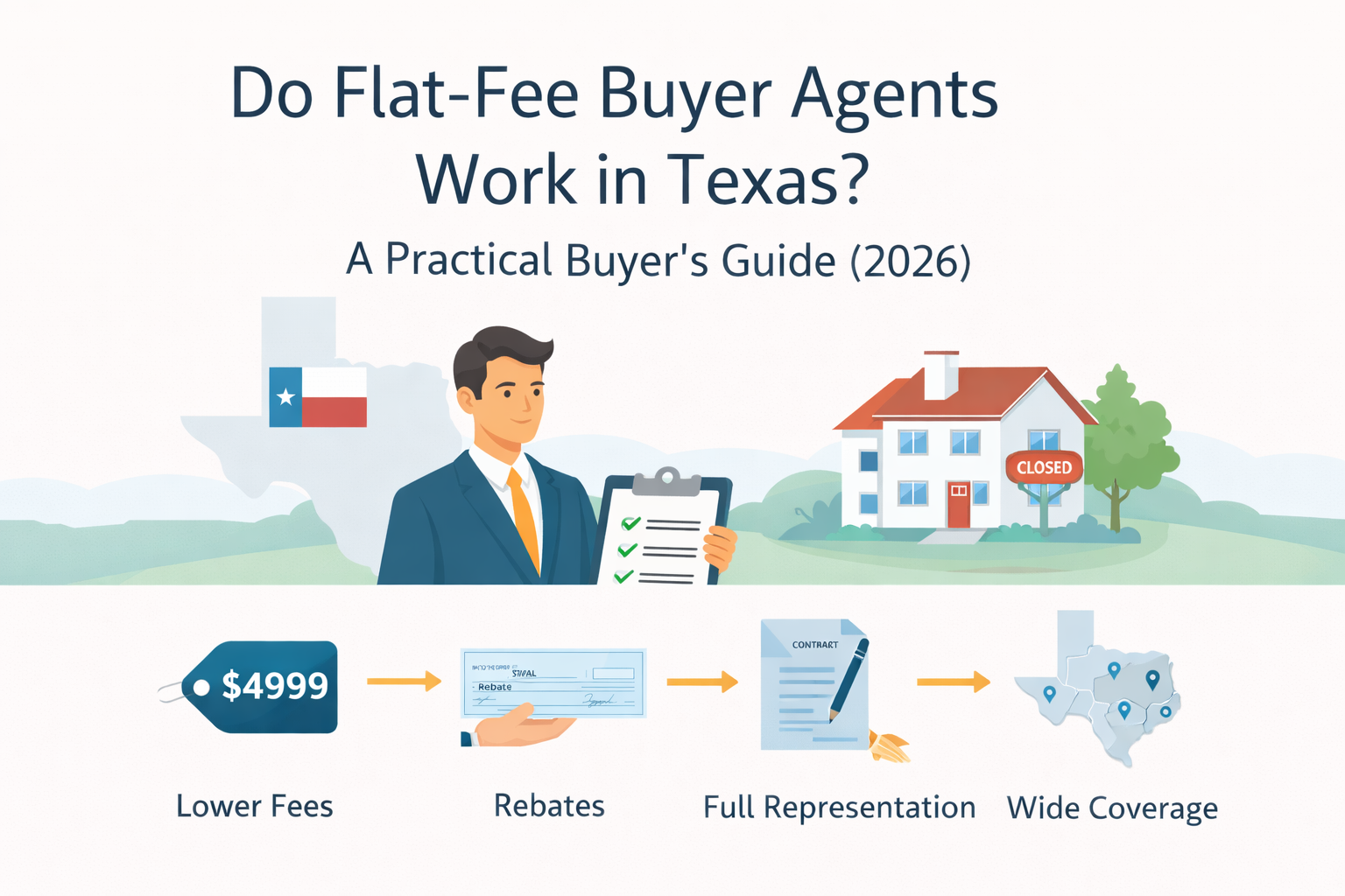 Do Flat-Fee Buyer Agents Work in Texas? A Practical Buyer’s Guide (2026)