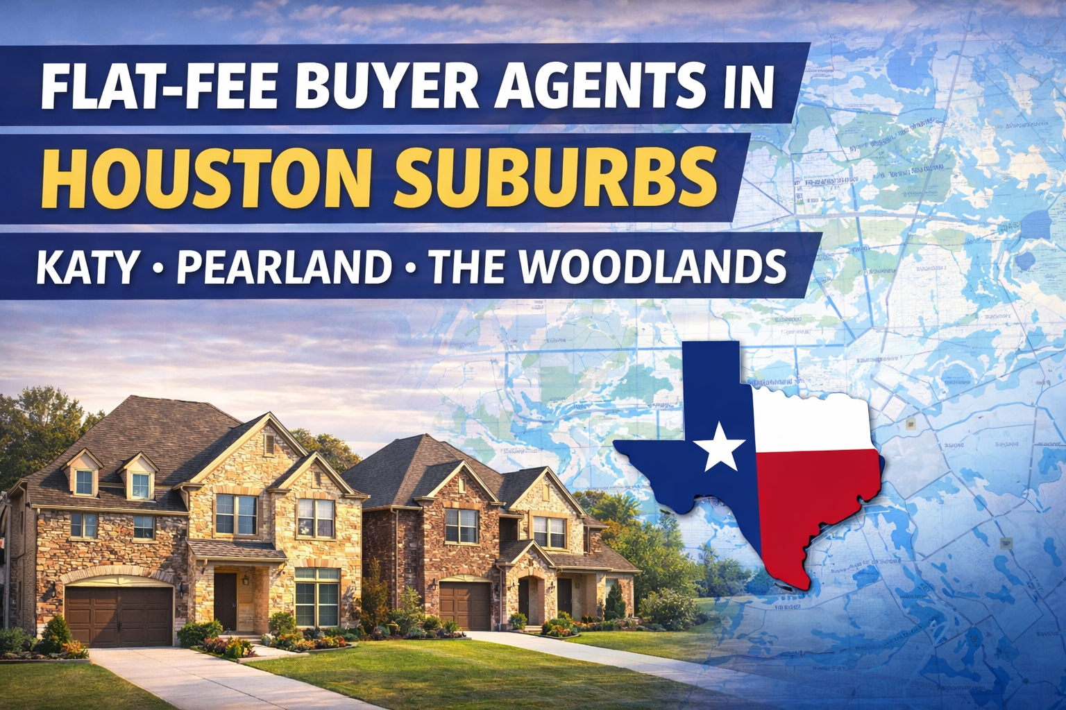 Flat-Fee Buyer Agents in Houston Suburbs: Katy, Pearland &amp; The Woodlands