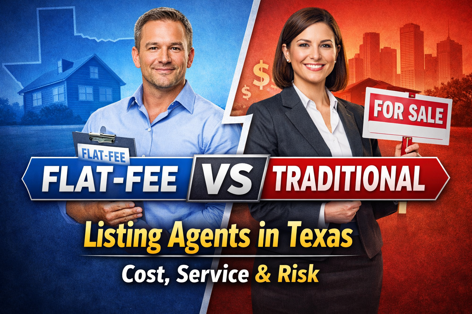 Flat-Fee vs Traditional Listing Agents in Texas: Cost, Service &amp; Risk