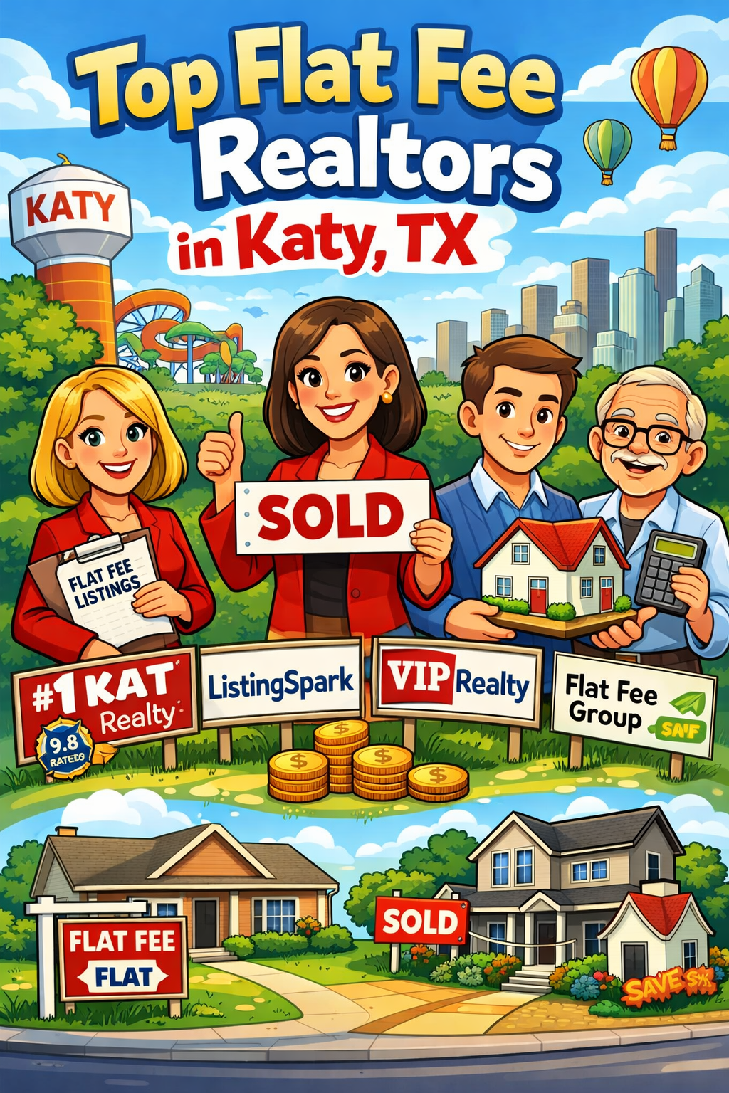 Top Flat Fee Realtors in Katy, TX (Houston Area – 2026 Complete Guide)