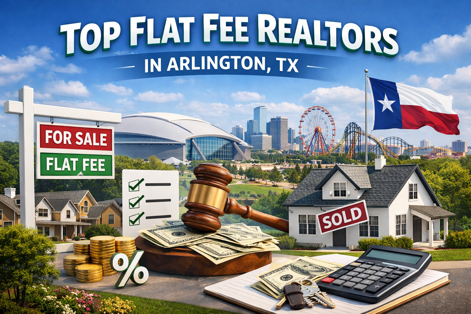 Top Flat Fee Realtors in Arlington, TX (2026)