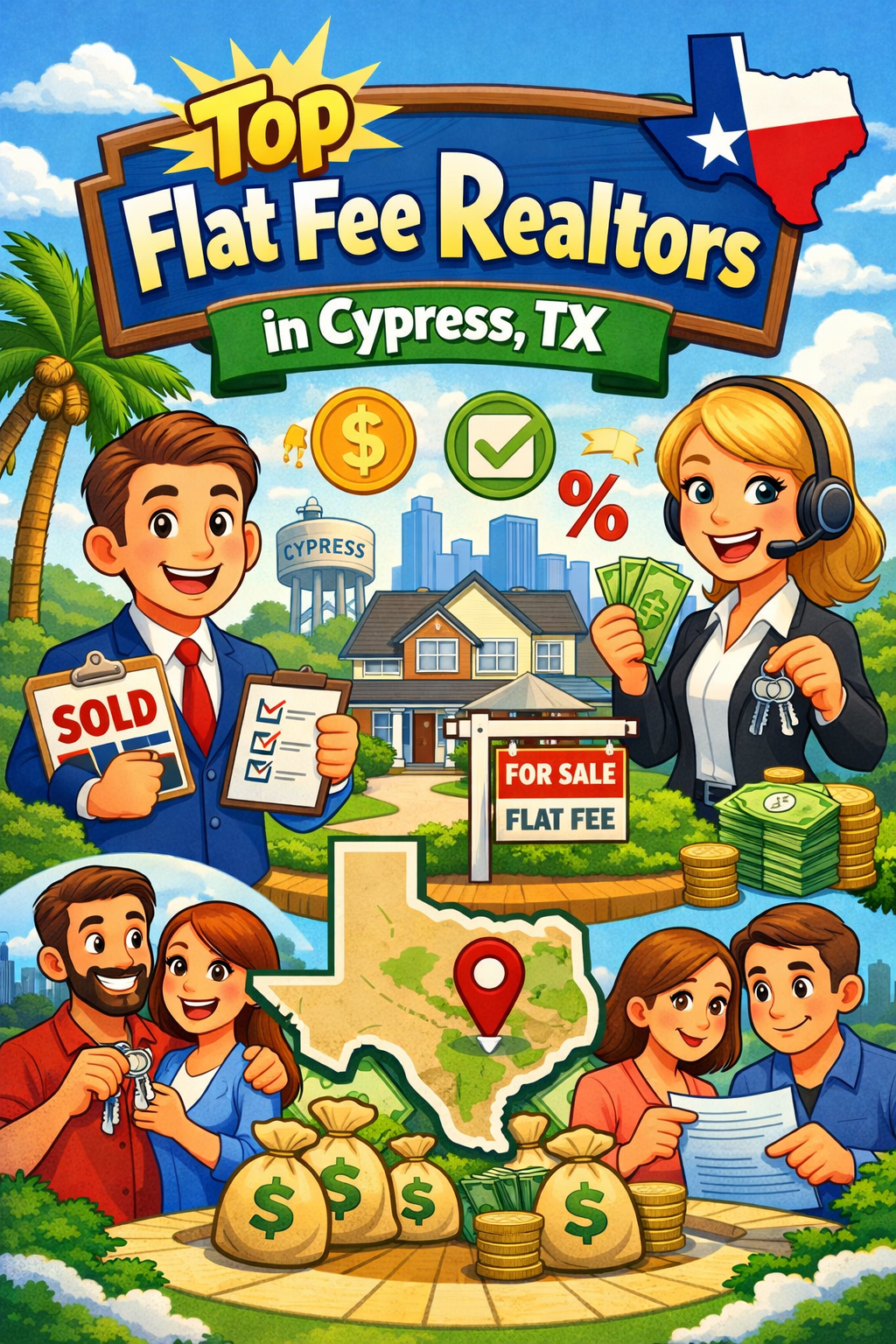 Top Flat Fee Realtors in Cypress, TX (2026 Complete Guide)