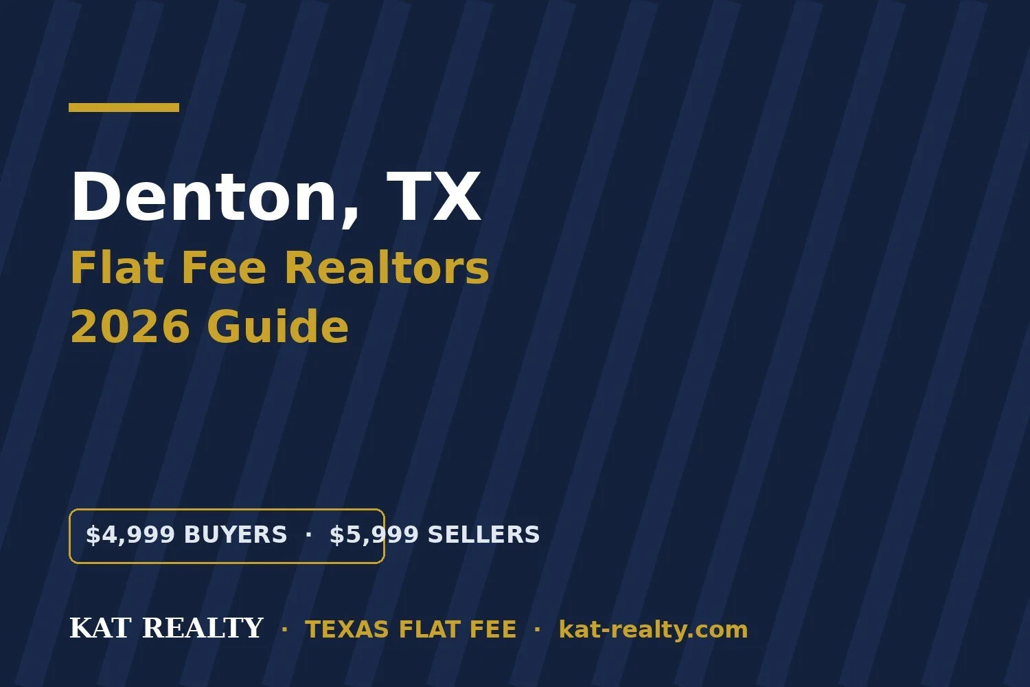 Flat Fee Realtors in Denton, TX: 2026 Guide