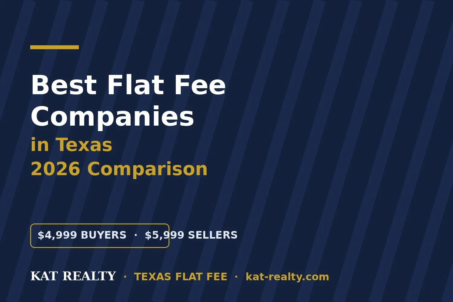 Best Flat Fee Real Estate Companies in Texas (2026 Comparison)