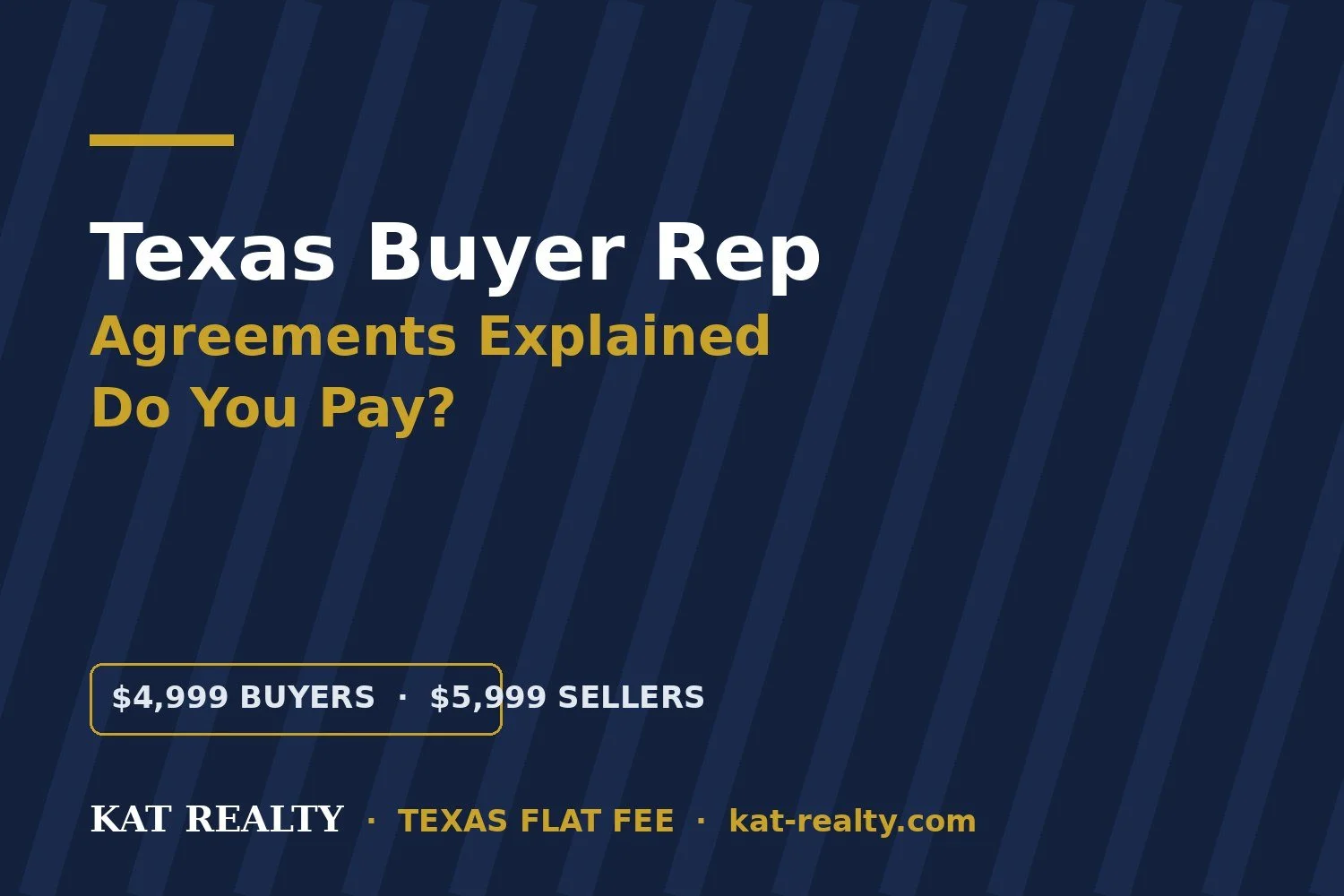 Texas Buyer Representation Agreement: Do You Pay If You Don’t Buy? (2026)