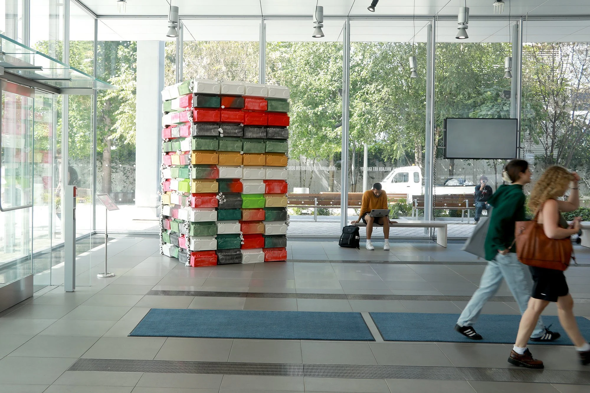 HIP HOP 50 SUGARCANE AND COTTON BOOMBOX SCULPTURE