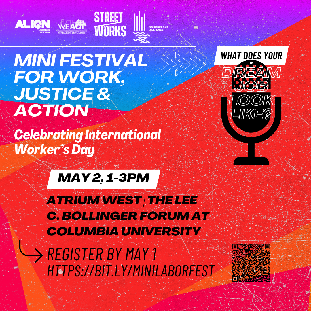05/02/26 @1:00PM: Mini Festival for Work, Justice &amp; Action