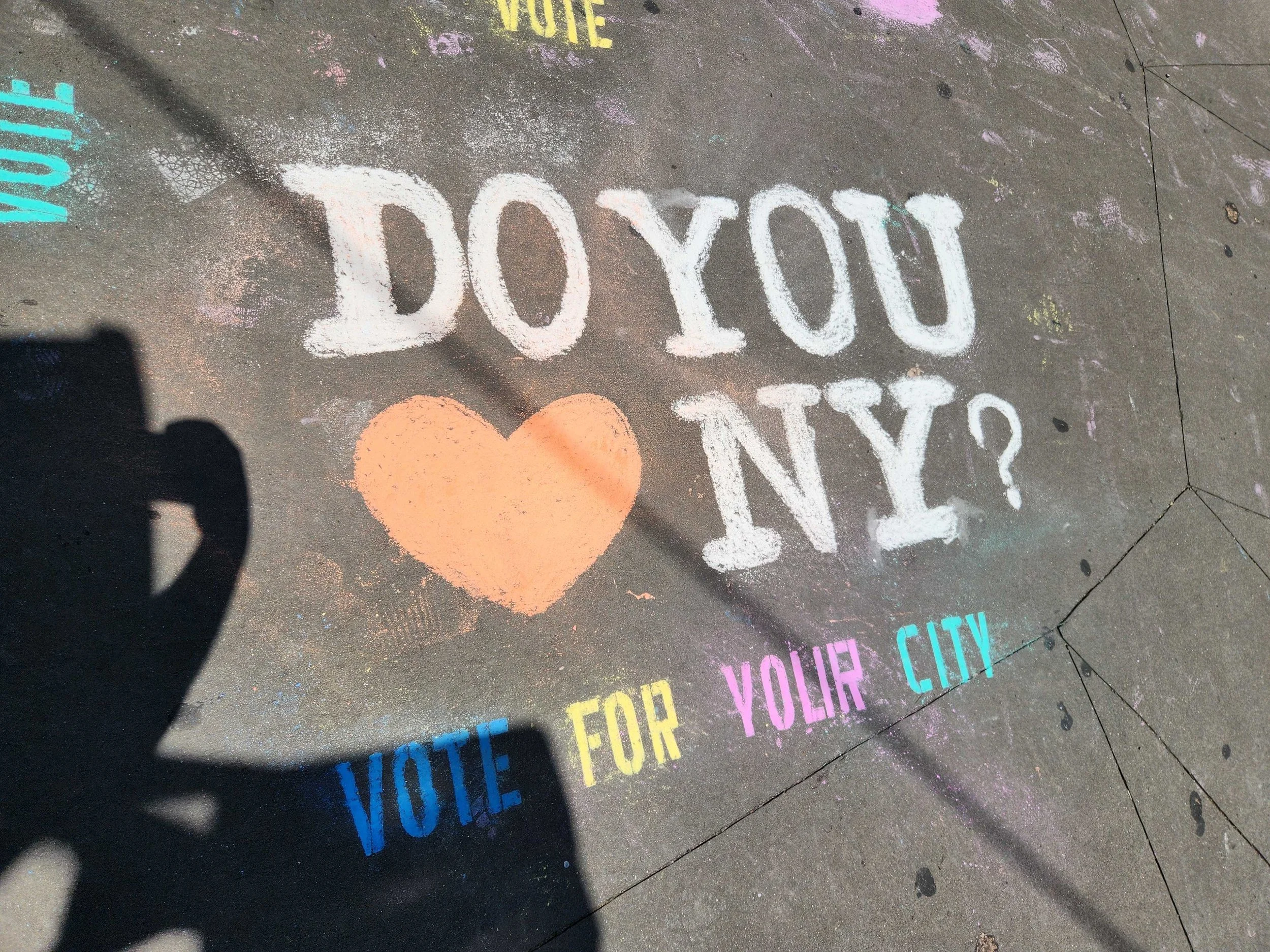 Chalking: Why Vote? / How to Vote