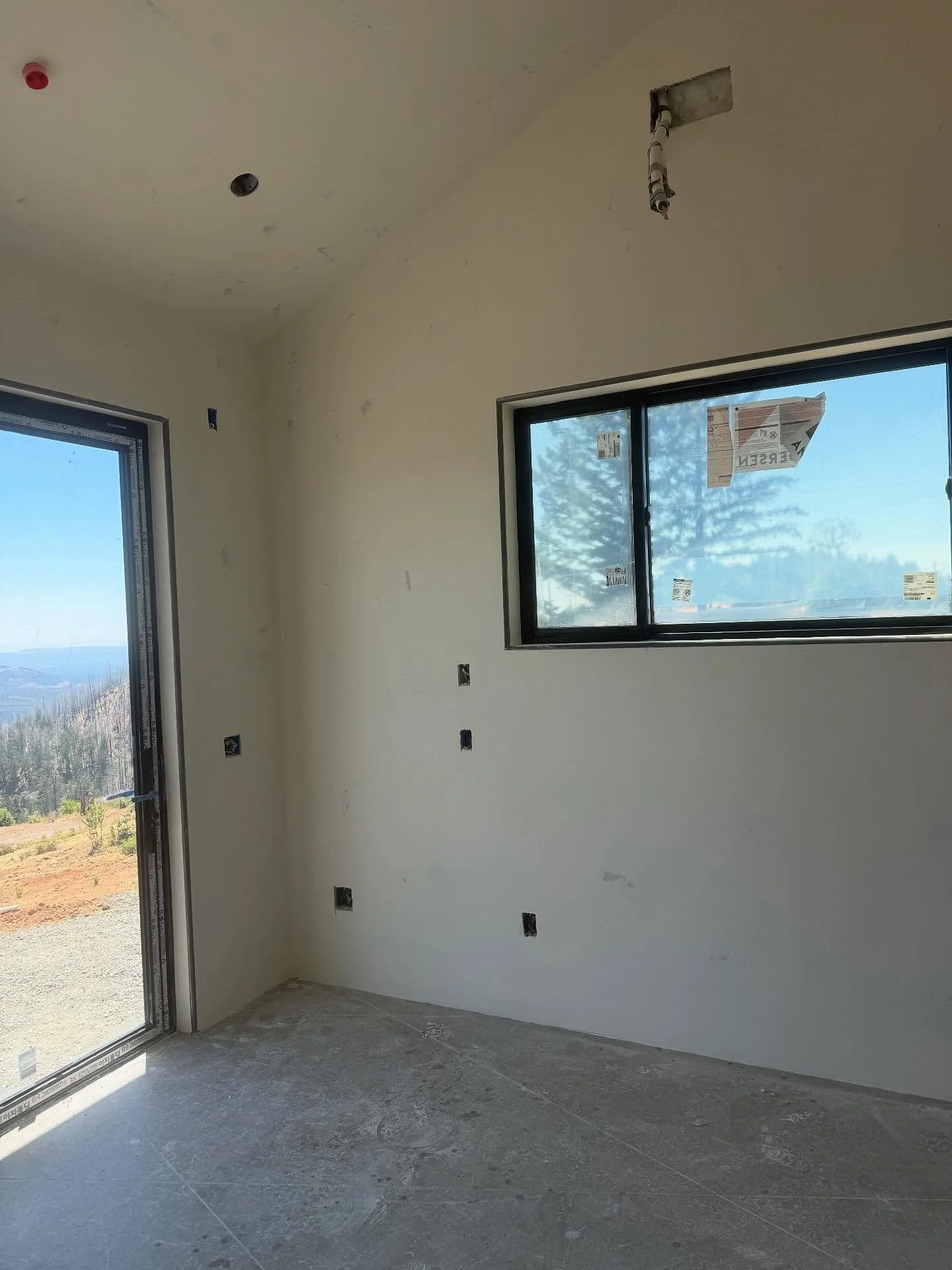 Need to post more often but a House on top of mountain in calistoga we finished recently #drywall