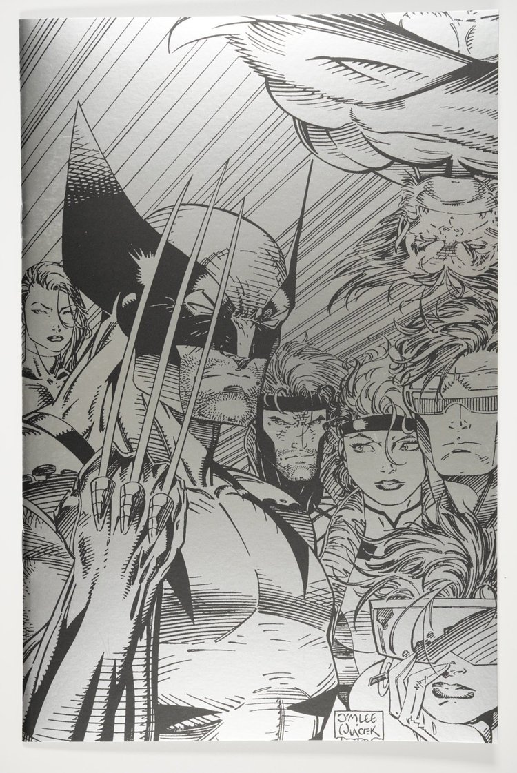 X-Men, Vol. 1 #11 2025 Jim Lee SDCC Exclusive B&W Foil Reprint (Ltd. 1000)