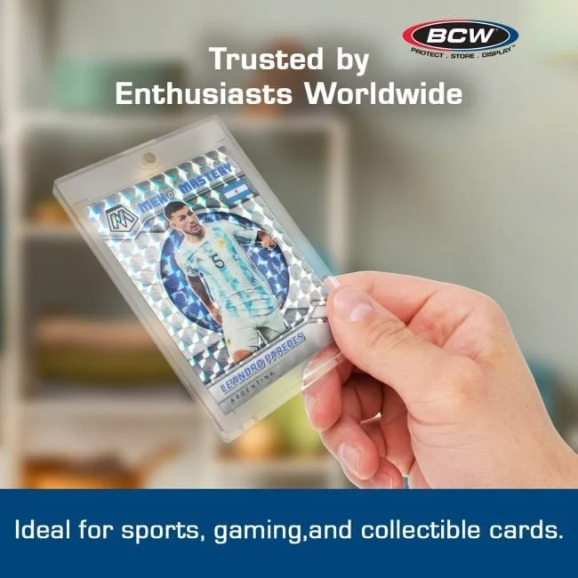 Trading card displayed in a BCW 35-point magnetic holder. Card is a display example and is not included. Choose your holder thickness in the listing.