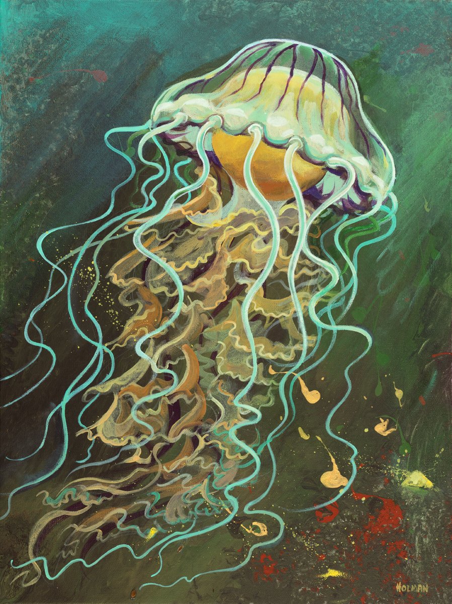 Compass Jelly - acrylic painting on canvas 2025 - AVAILABLE FOR PURCHASE