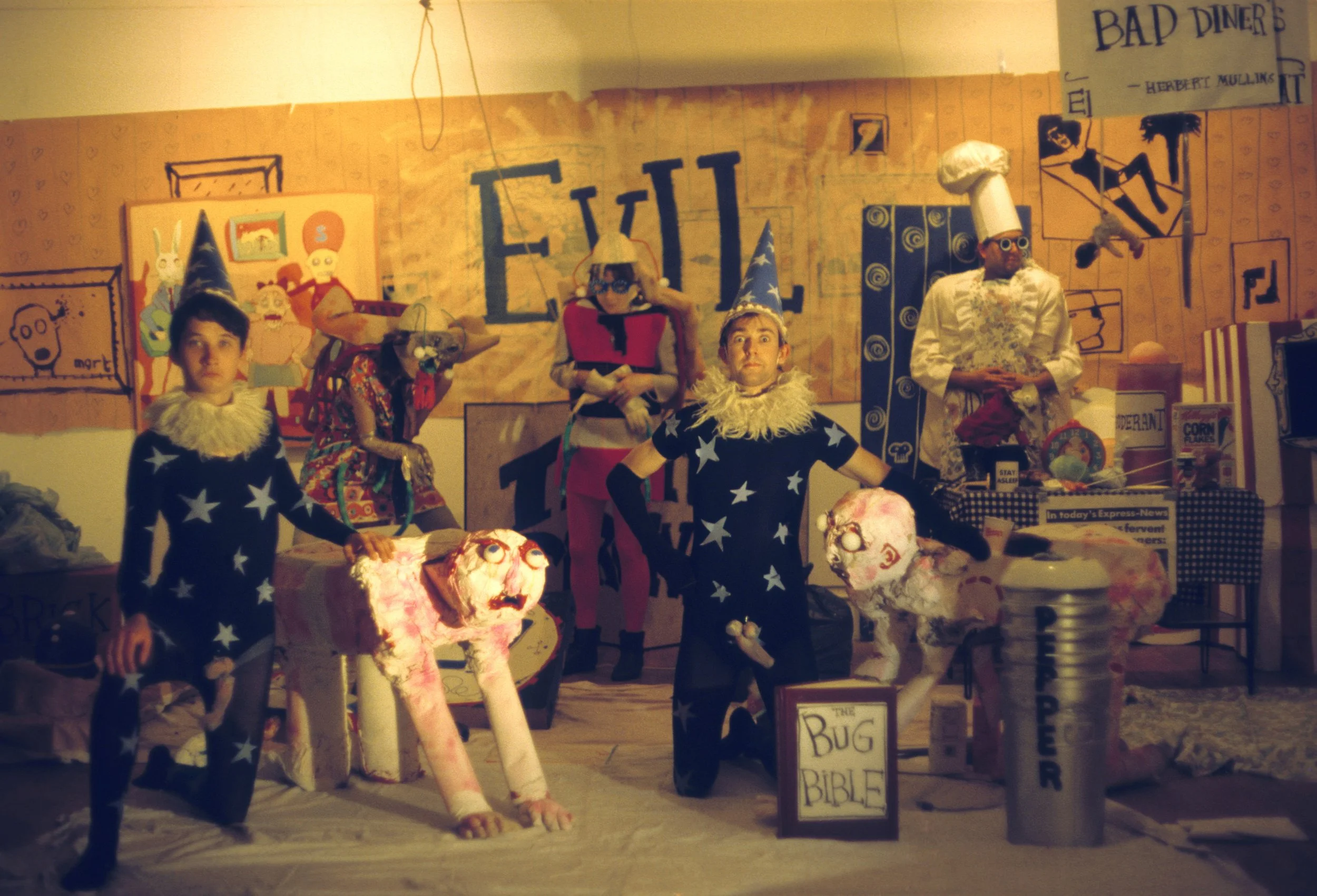 'Self-Obliteration of Human Form", Theatre Carnivale live performance with L7 at Force-Nordstrom Gallery, San Francisco, 1989