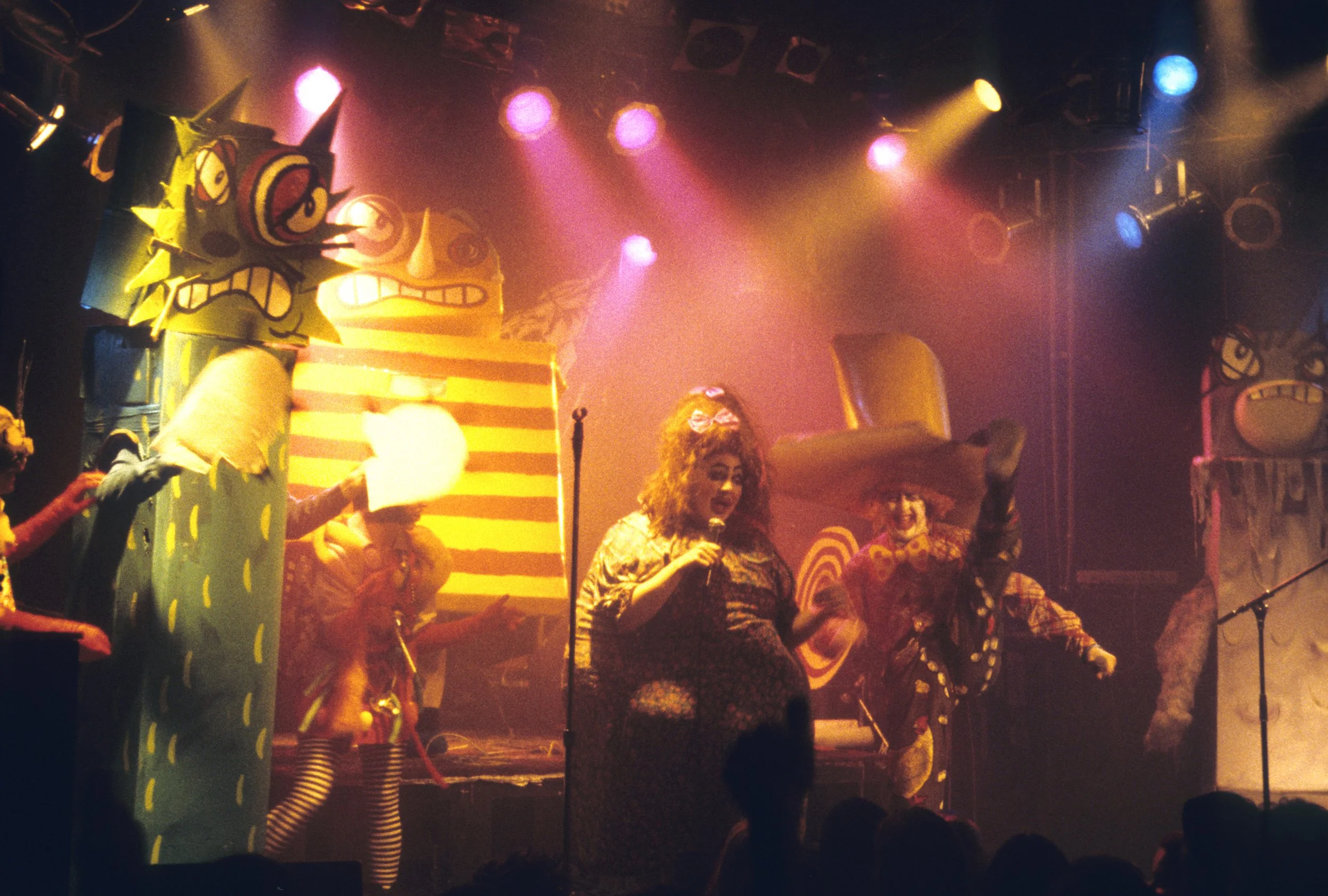 Theatre Carnivale live performance at Gazarri's on the Sunset Strip, Los Angeles 1990