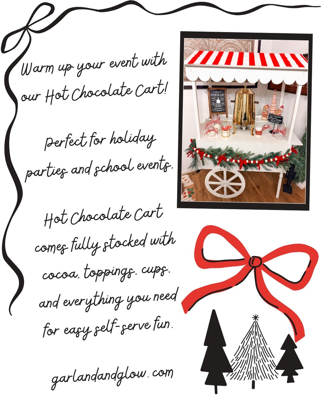 Elevate your event with a beautifully styled Hot Chocolate Cart Experience.
Perfect for home gatherings, school events, and corporate celebrations.
Now booking holiday dates.

#OrangeCountyEvents #OCMoms #OCBusinesses #OrangeCountyLife #InstaOC #SoCa