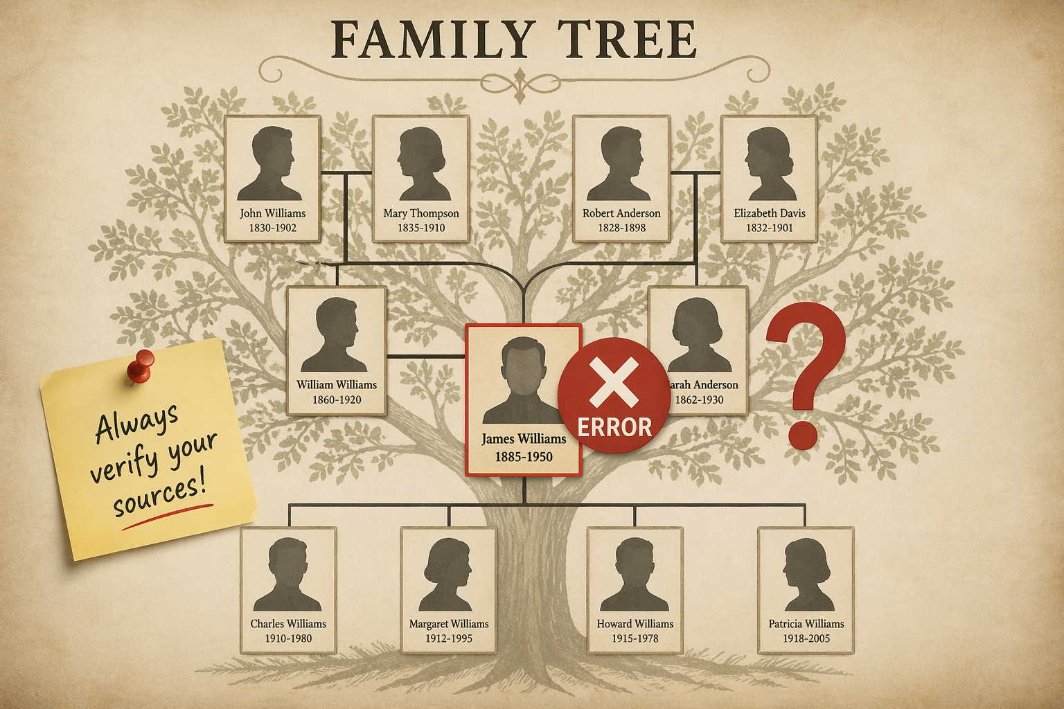 The Hidden Danger of Public Family Trees: Why Verification Matters